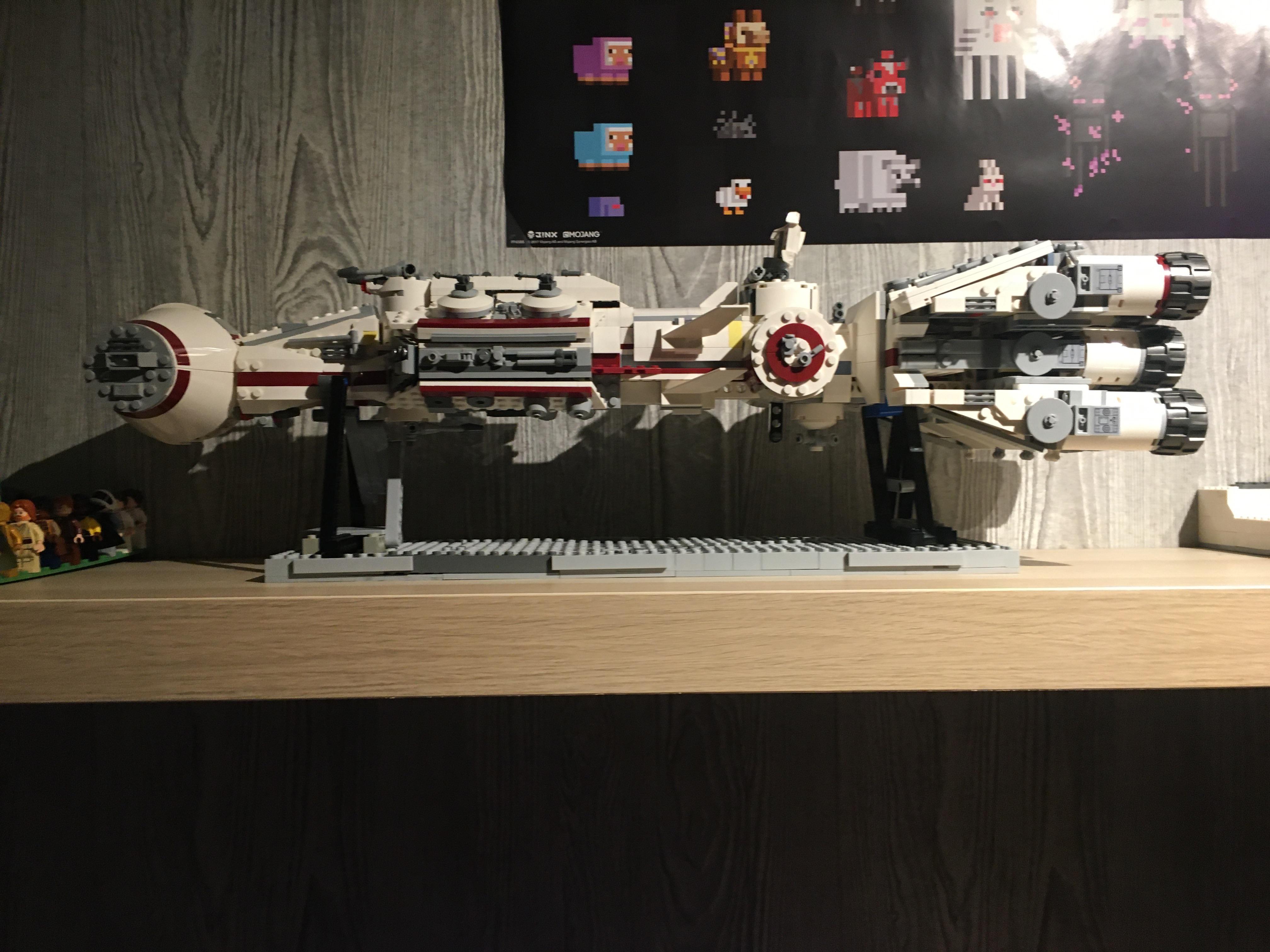 Made a Display stand for my Tantive IV 75244 r/legostarwars