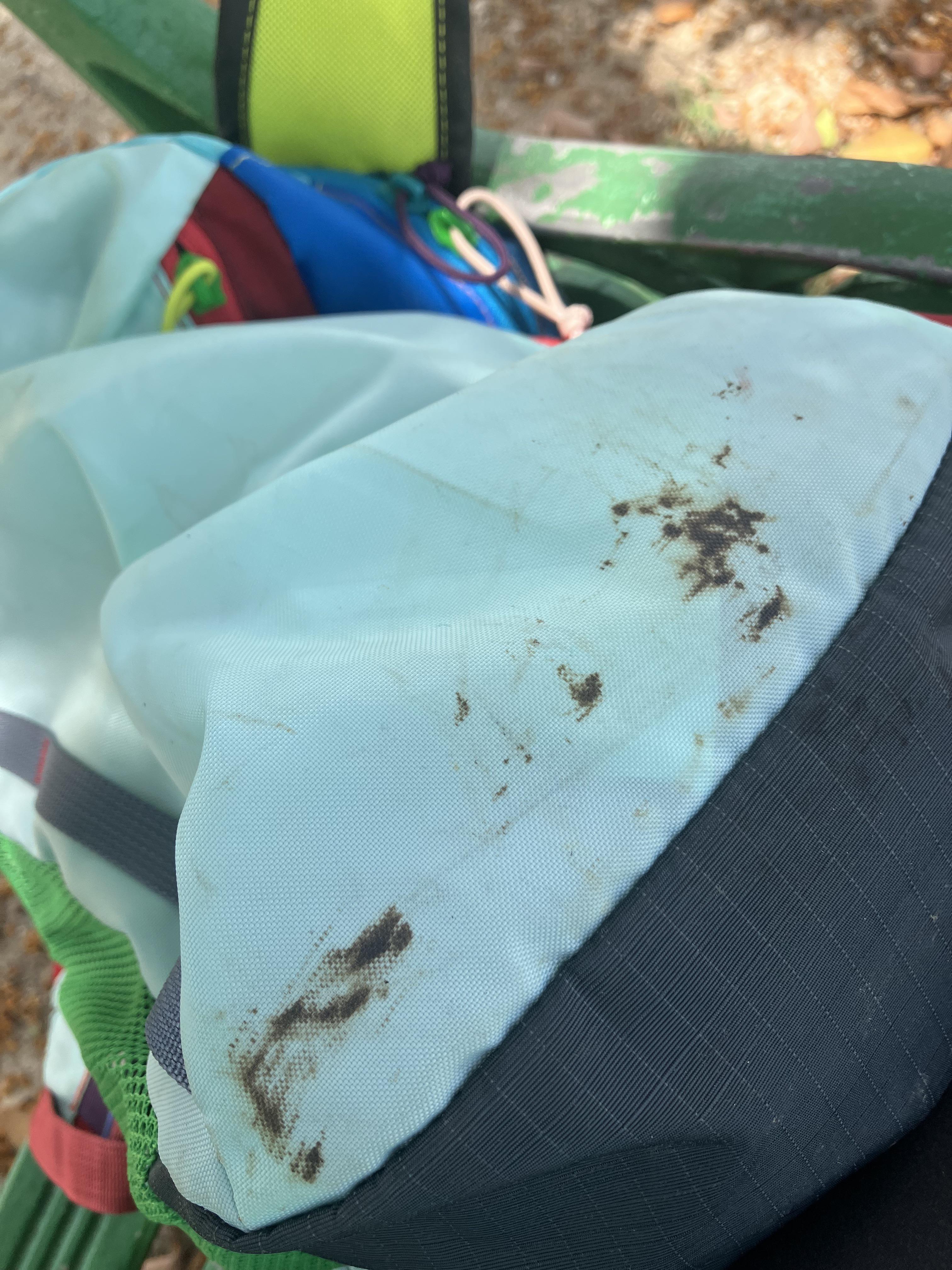 How to remove car grease from a backpack? r/CleaningTips