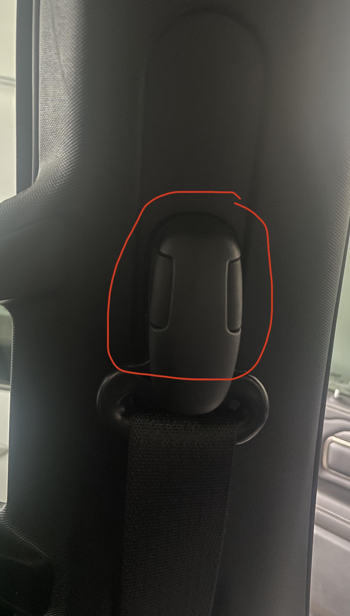 Anyone know how to tighten this part of the seatbelt sash on a 1500 5th