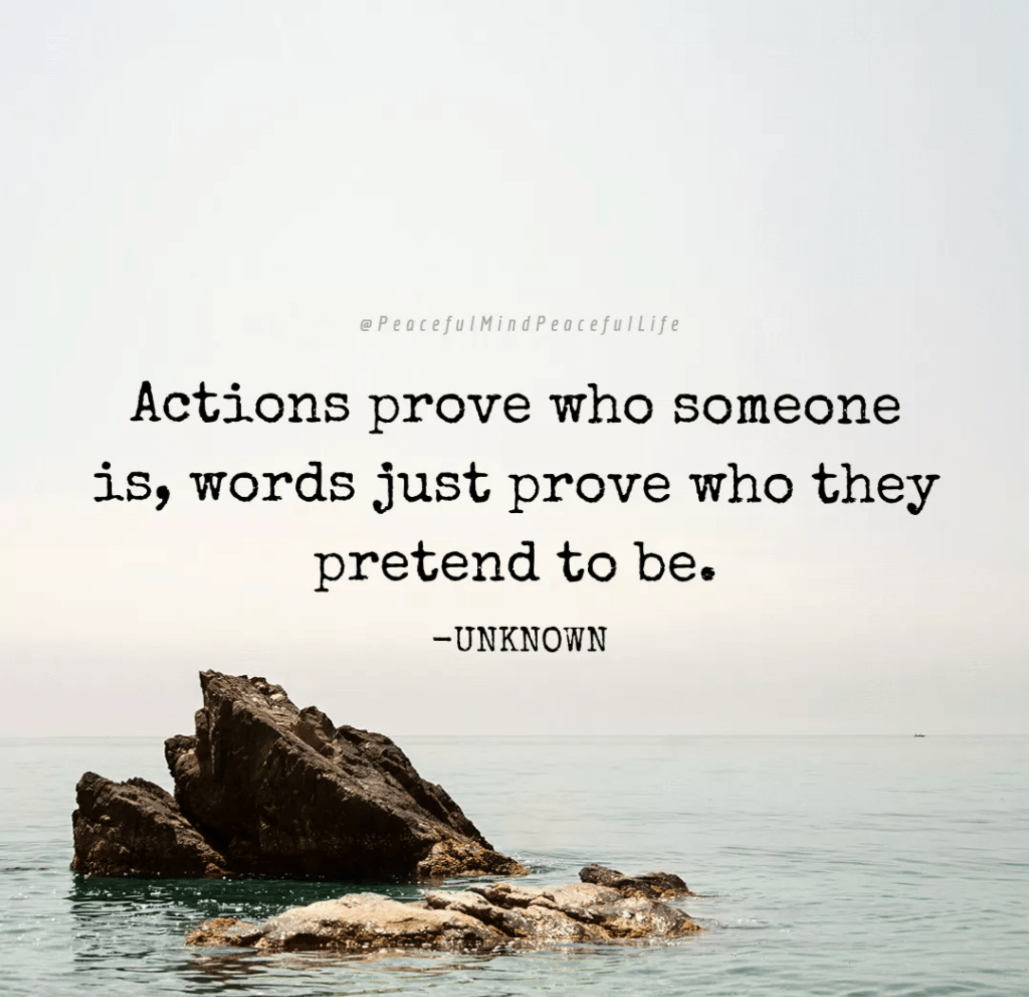"If someone acts like they don't care about you, believe them