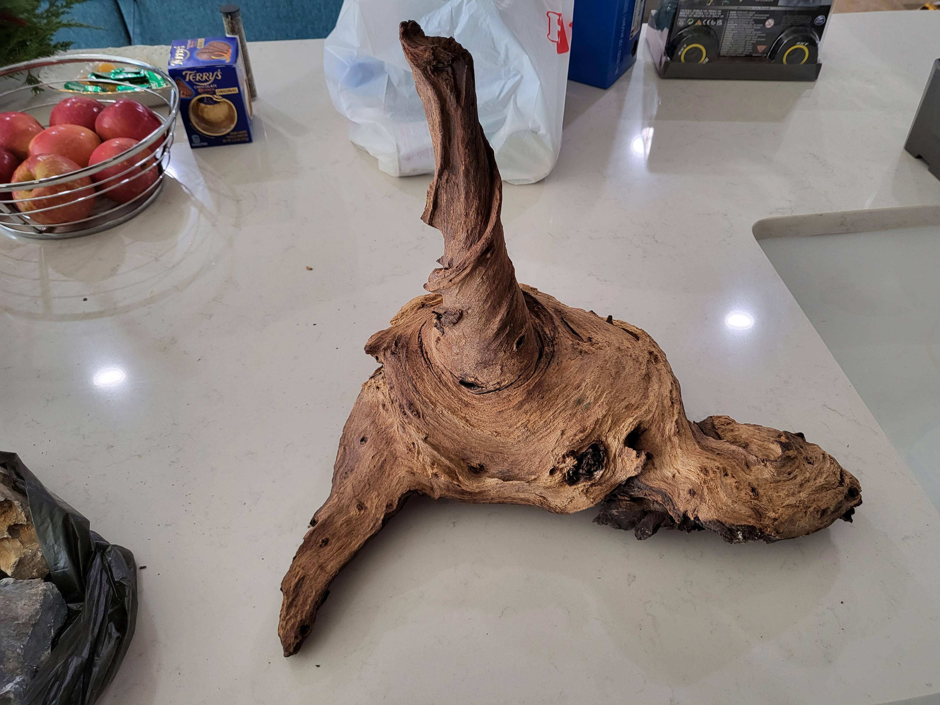 Mopani wood to big to boil, do I bake it? r/Aquariums