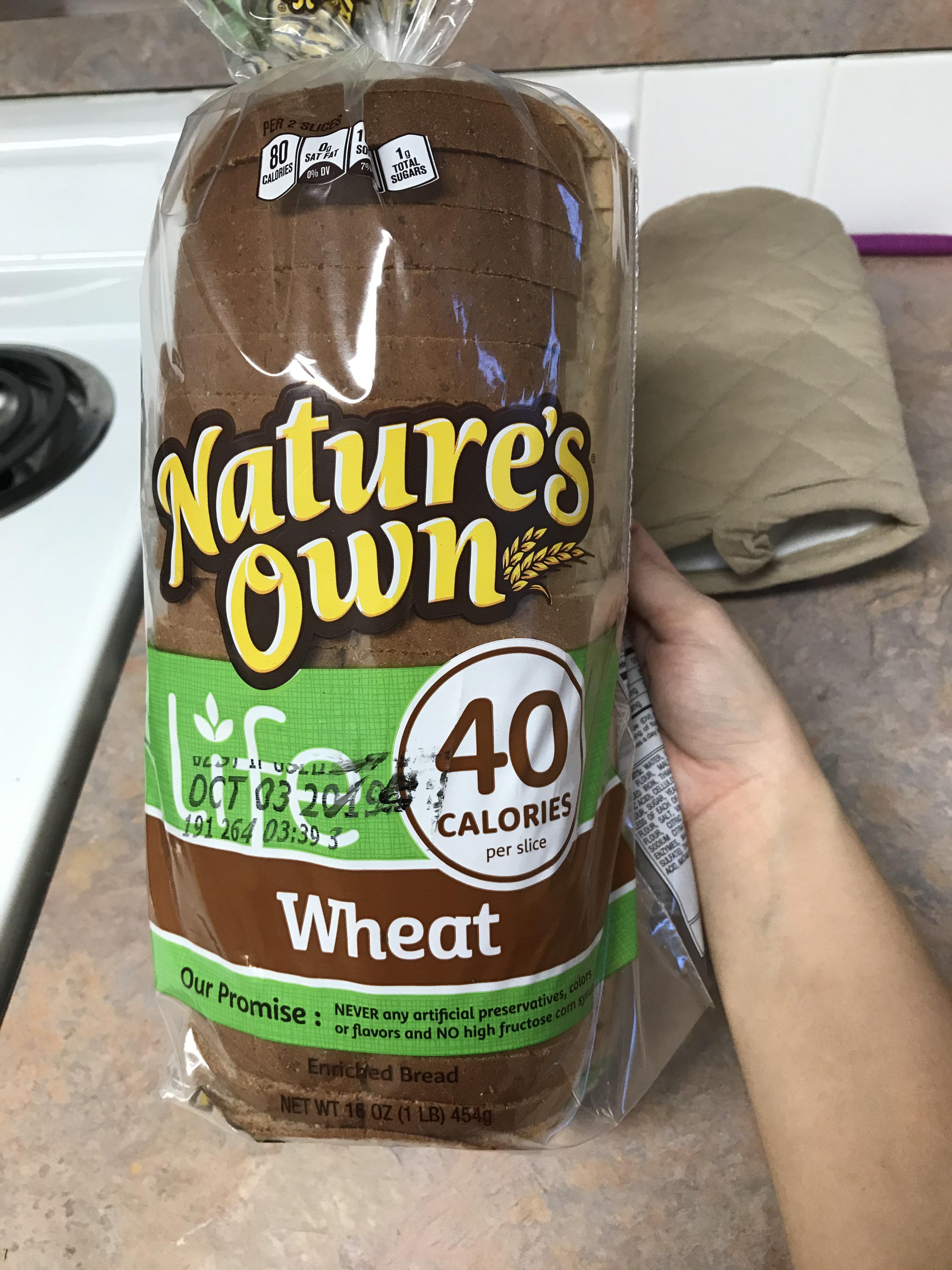 Bread for only 40 calories per slice! Found at Walmart