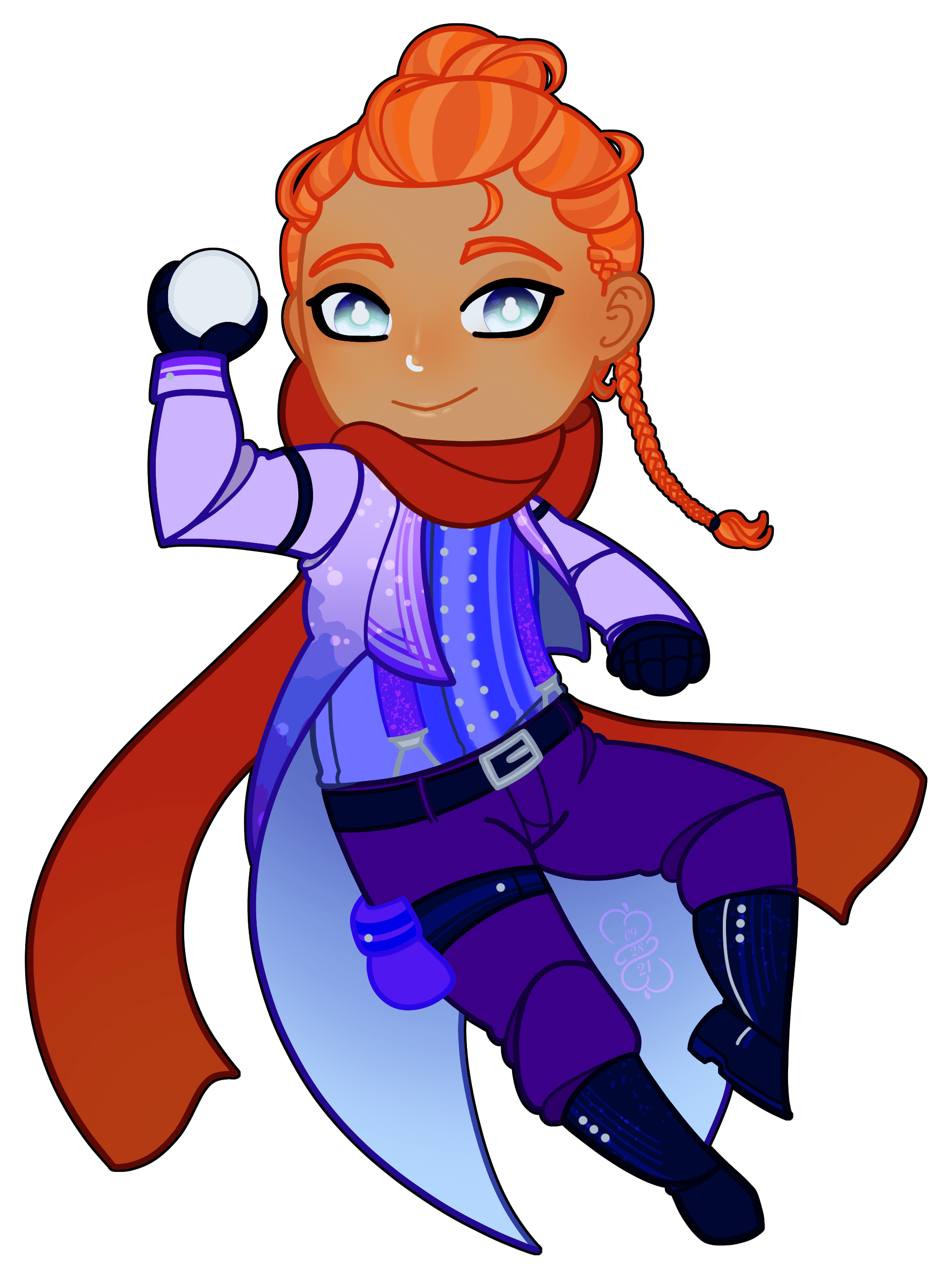 Genshin OC, cryo catalyst from Fontaine. He just throws snowballs. r