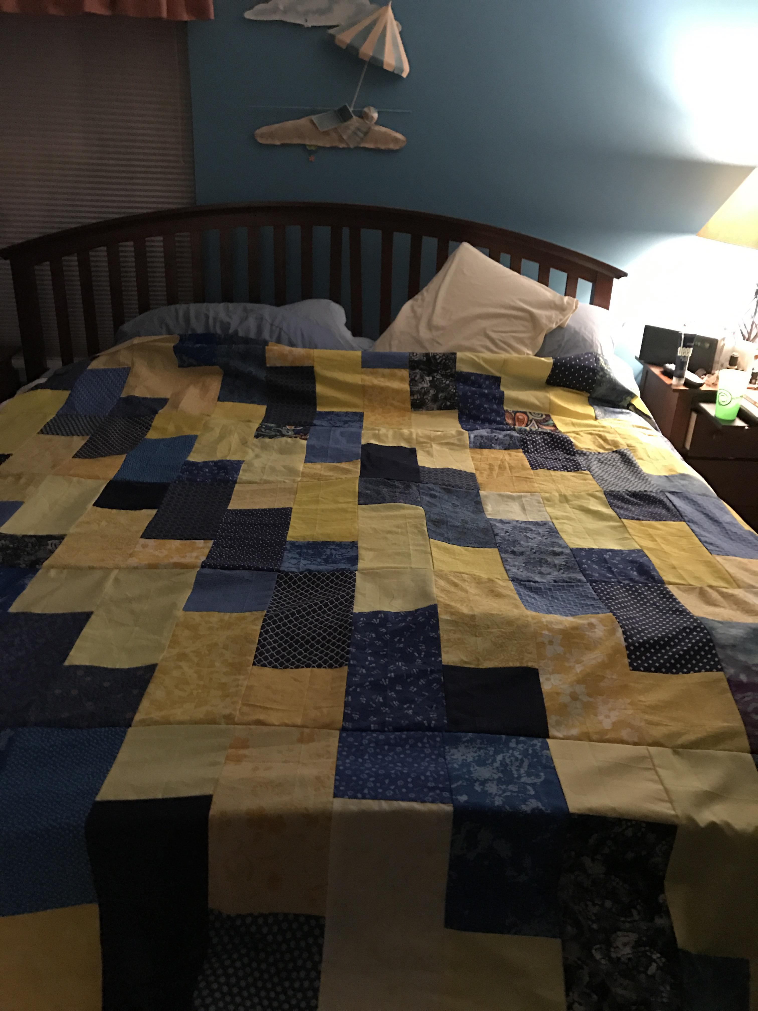 Finished my first quilt top, not really sure what to do next. Any