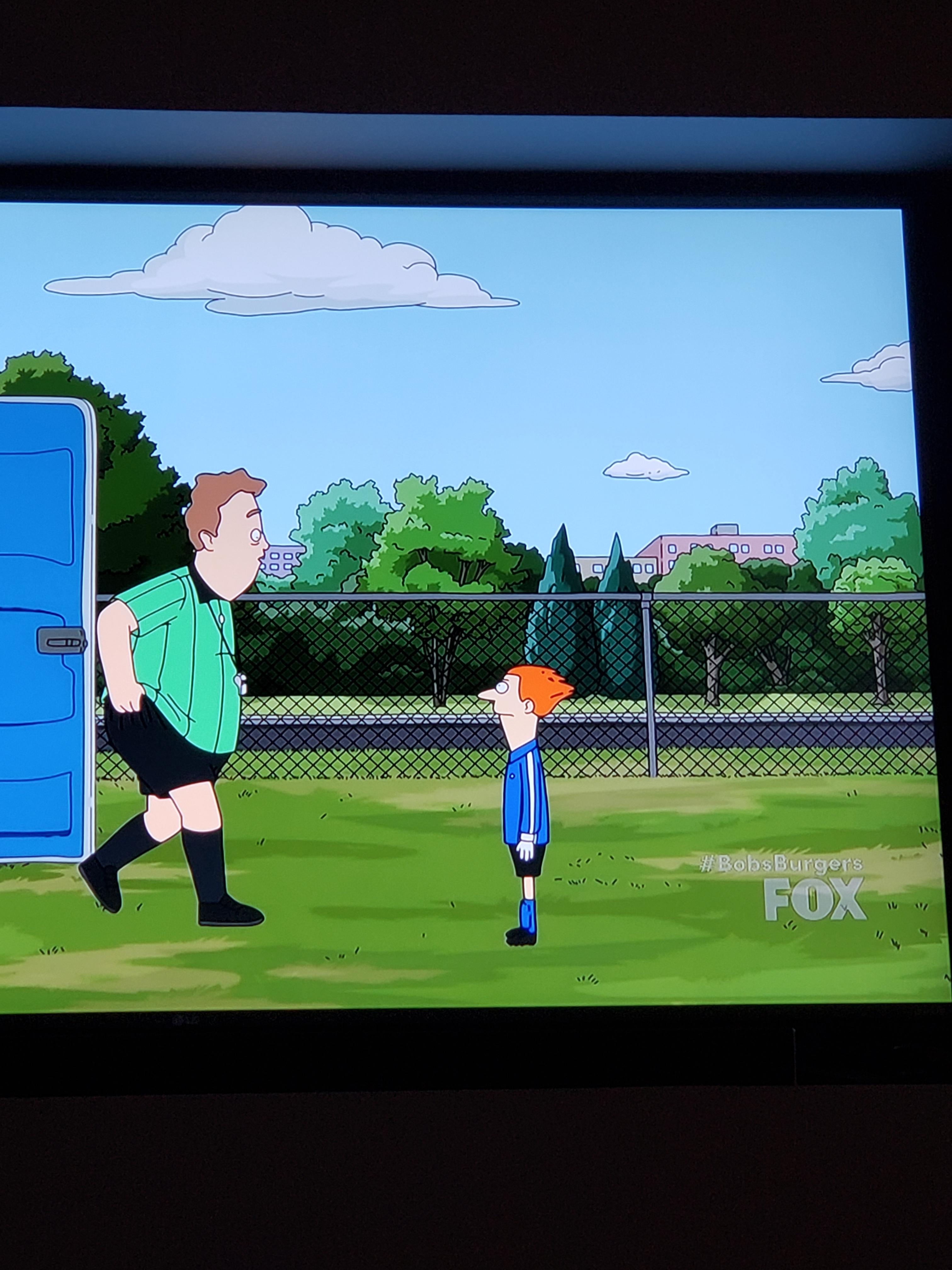 In S8E12 of Bob's Burgers, a character that looks like Brendan from