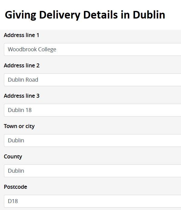 Deliveries to Dublin r/ireland