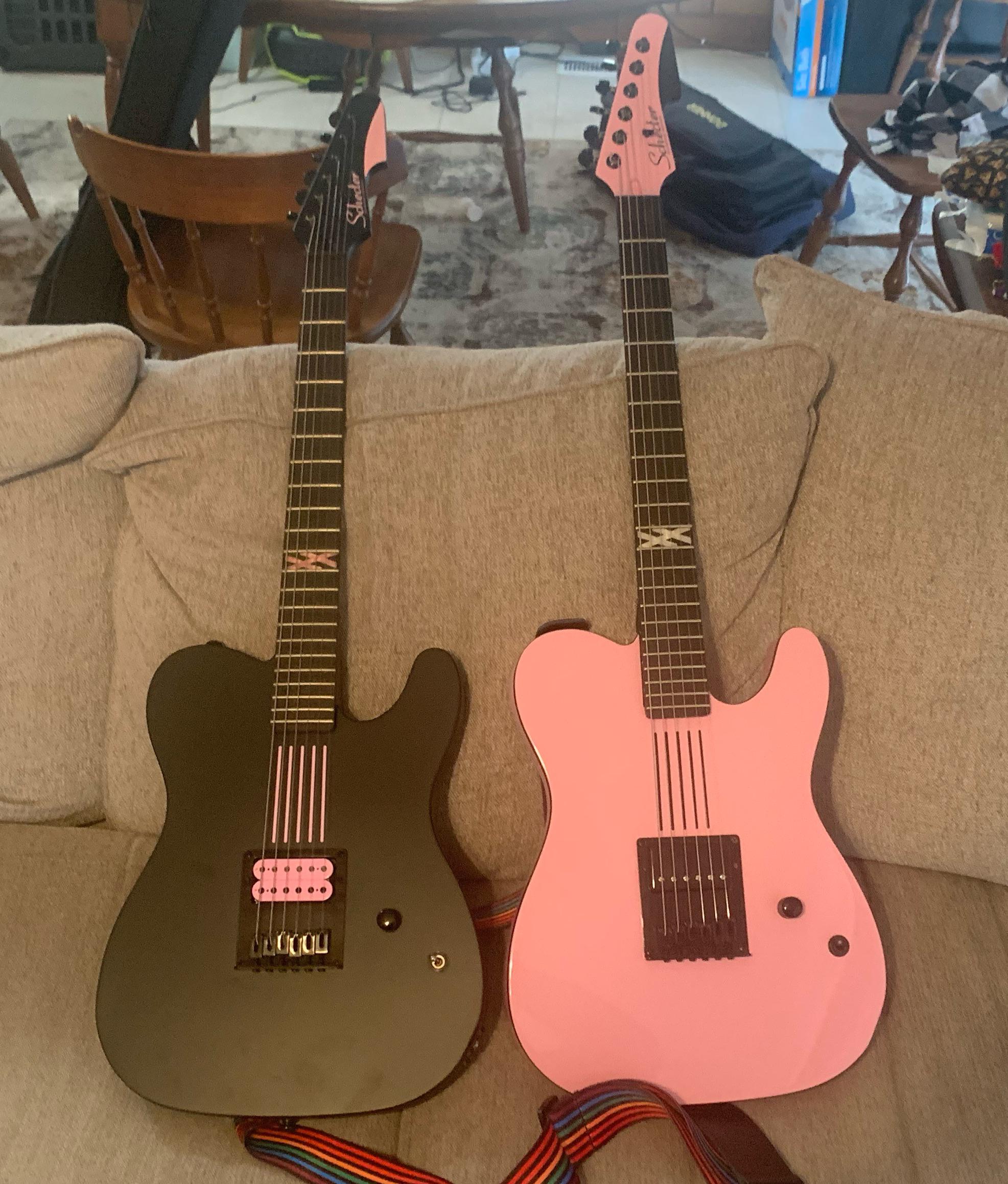 I got both of the MGK Signature guitars. I’ve had the Pink for a while