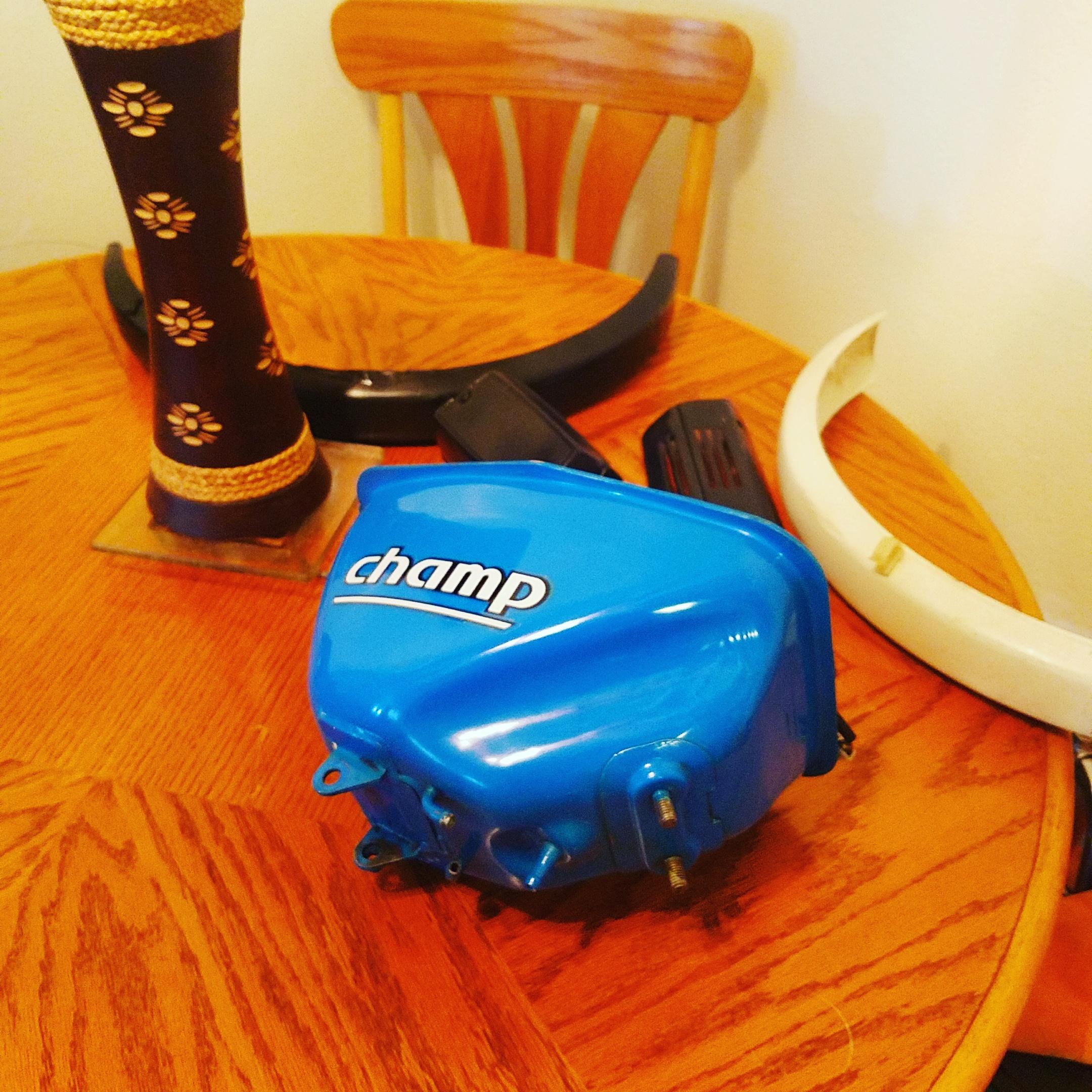 1000 grit, 2000, grit, 3000 grit, rubbing compound, and wax. r/moped