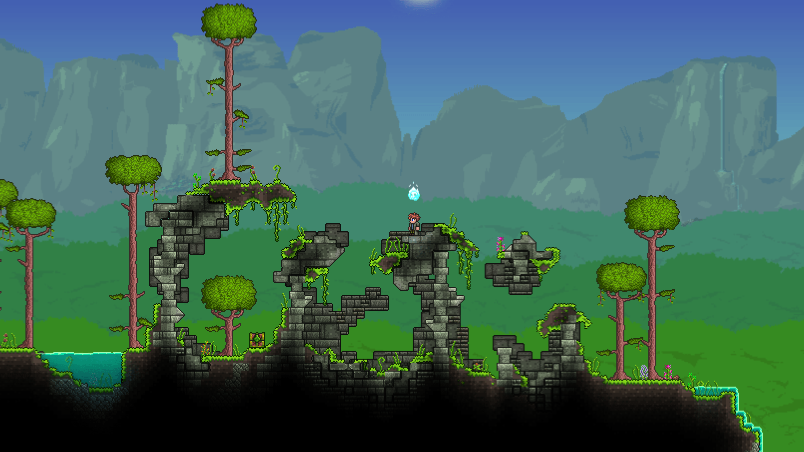 Idea Ancient Ruins. Found randomly on jungle surfaces and contain loot