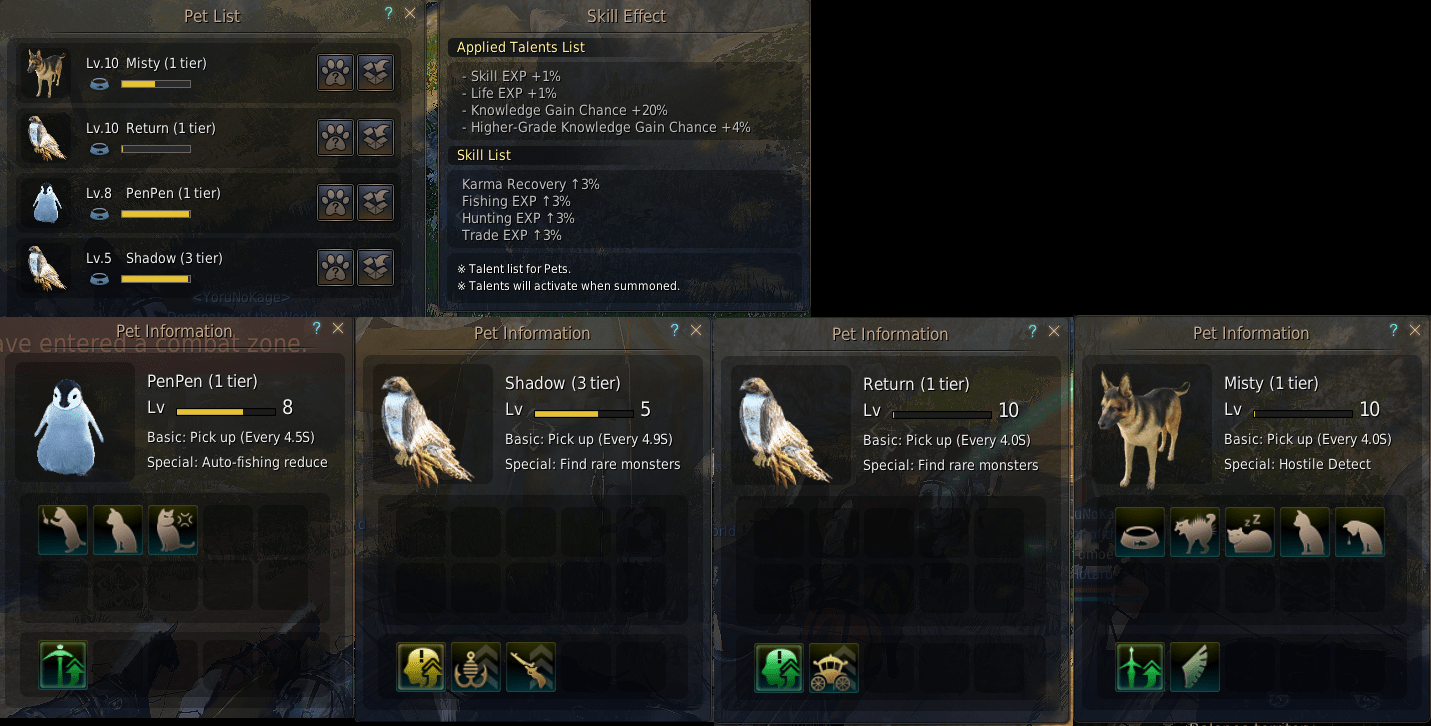 My pets got new/additional skills after the patch? Even T1 before lvl10