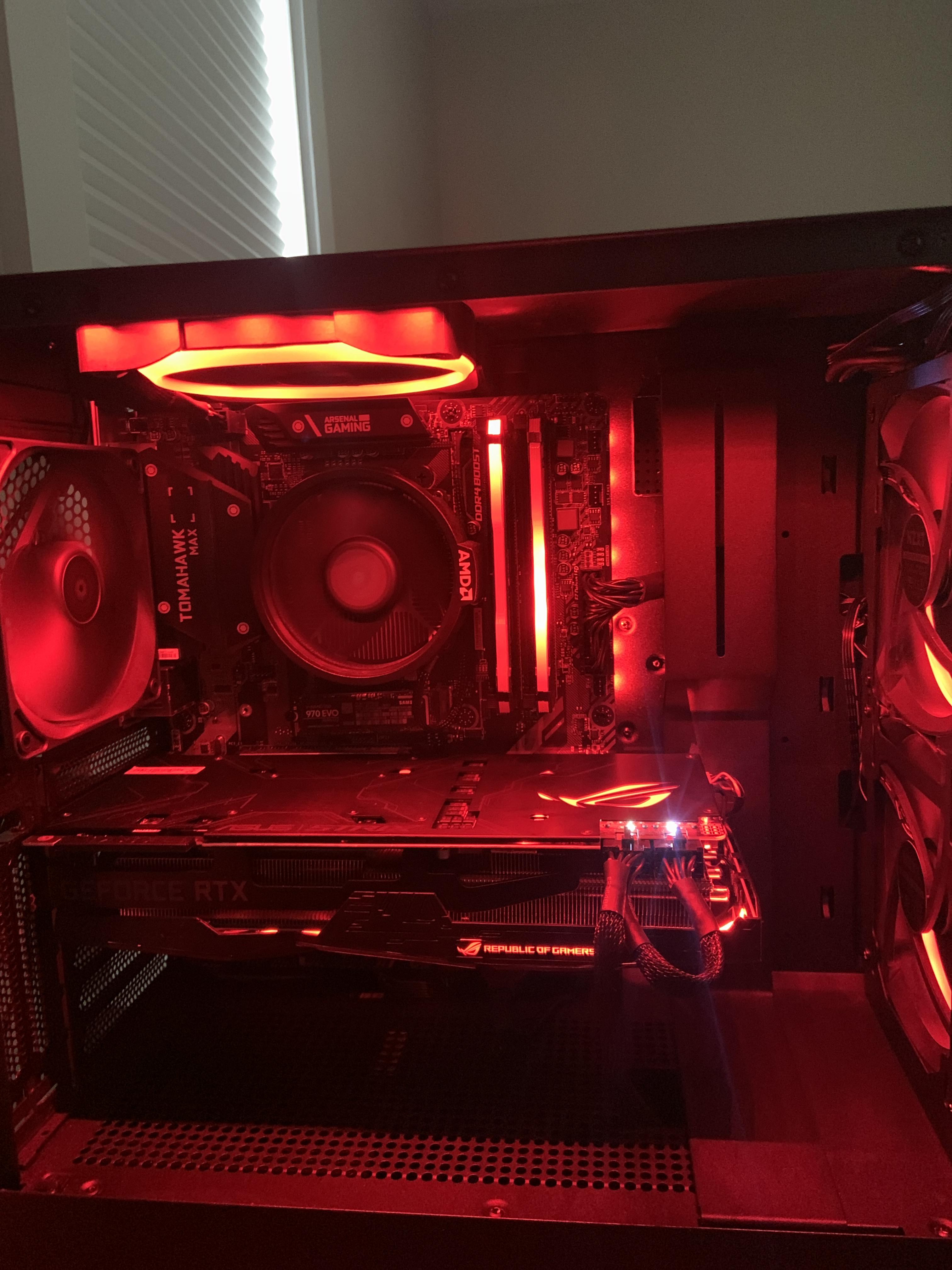 NZXT H510 Elite,Ryzen 5 3600, Corsair Vengeance RGB Pro 3600, ROG STRIX Advanced Overclock 2070