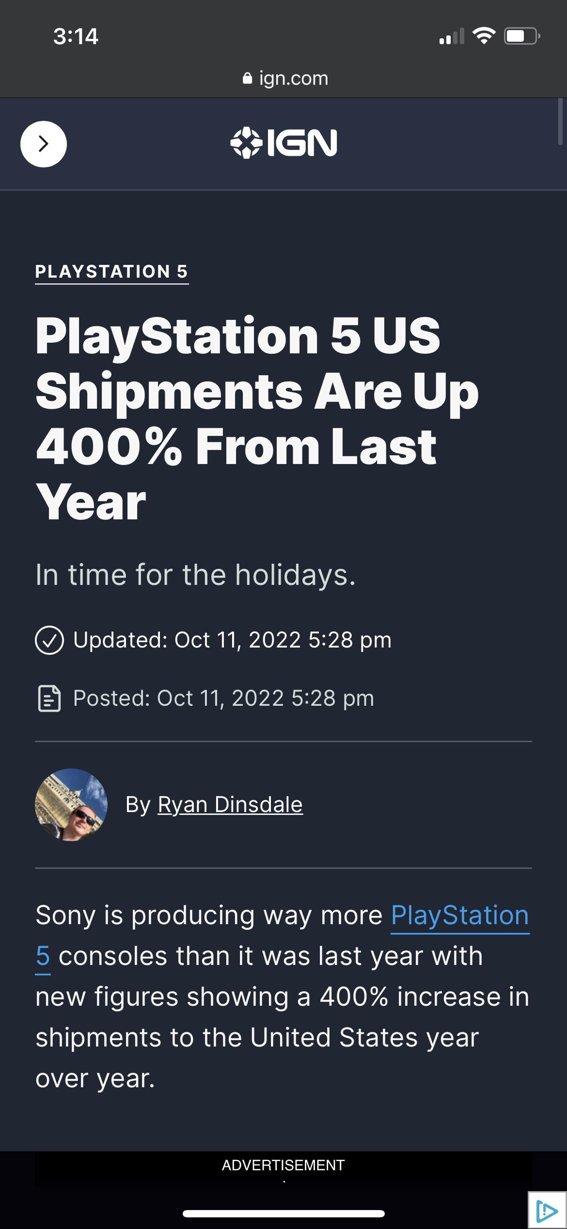 PS5 Shipments are up 400 as of Today ! r/playstation