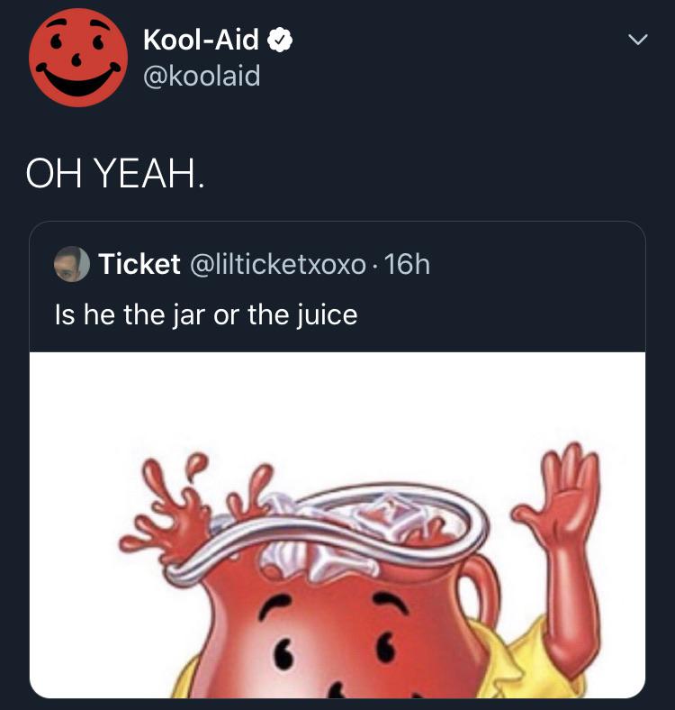 KoolAid Man is the juice and the jar yet neither. r/InclusiveOr
