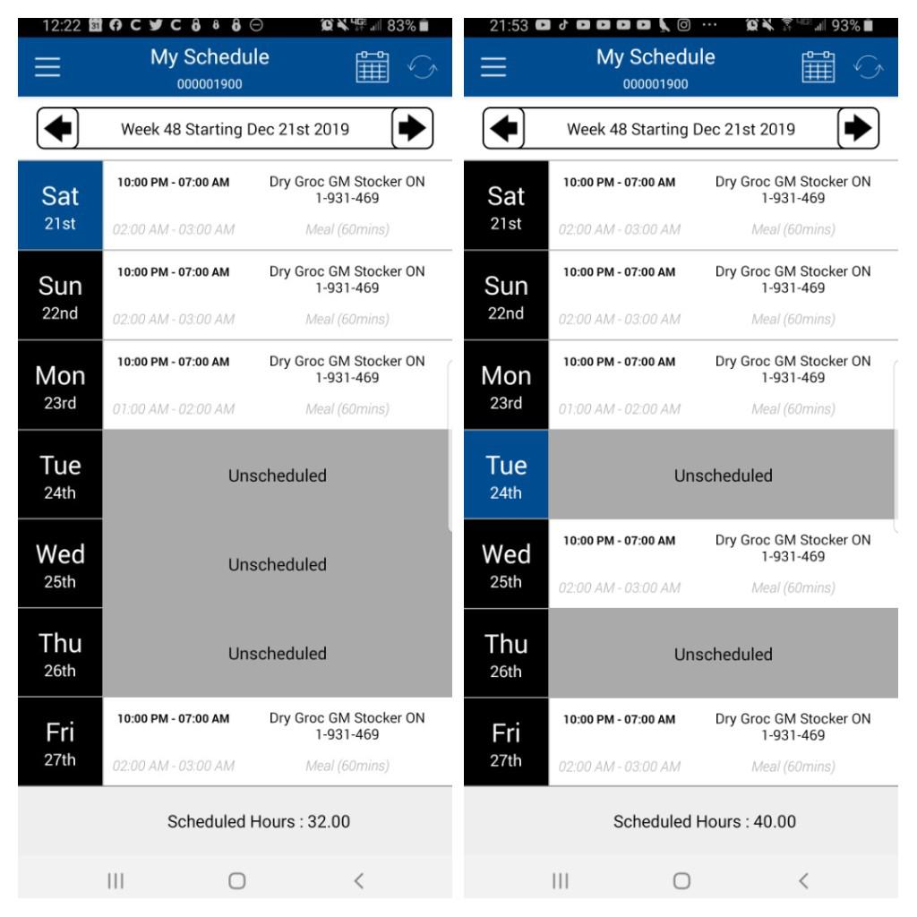 Changed the 24th. Called while I was asleep. Told will be an occurrence