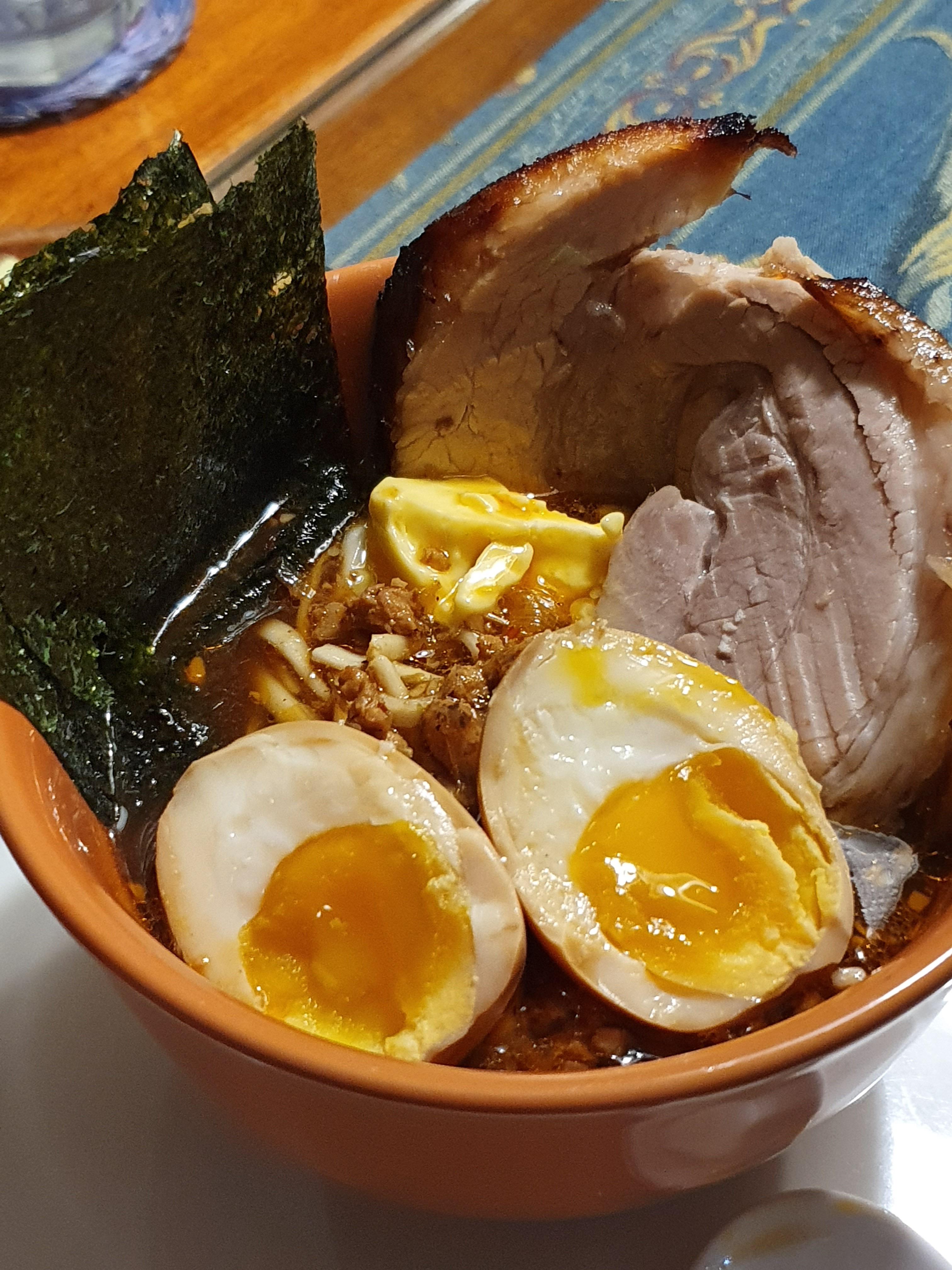 First try! Homemade miso butter ramen with sous vide chashu and