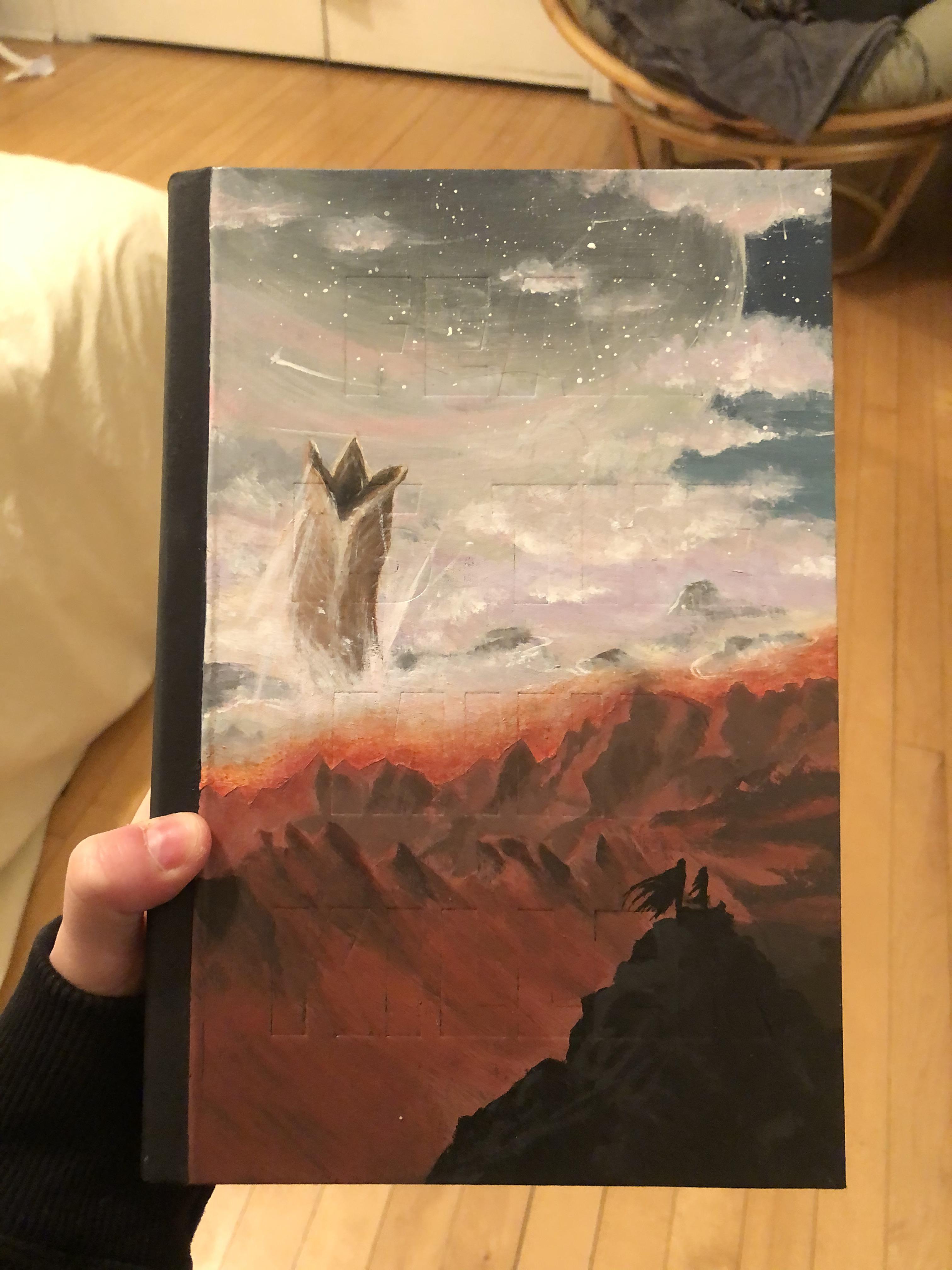 Finished this Dune book cover painting! r/painting