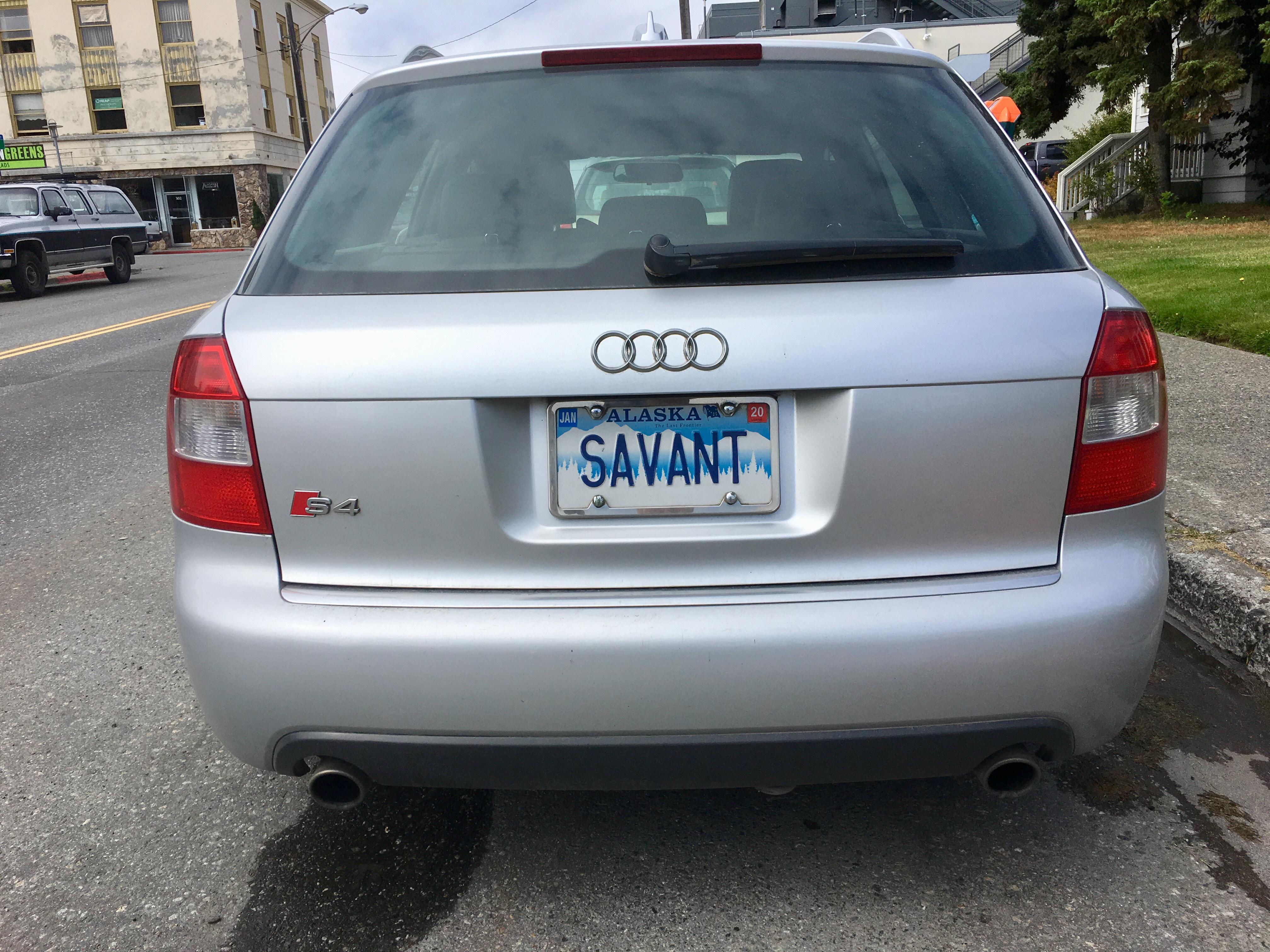 My favorite vanity plate. What's yours? r/Audi