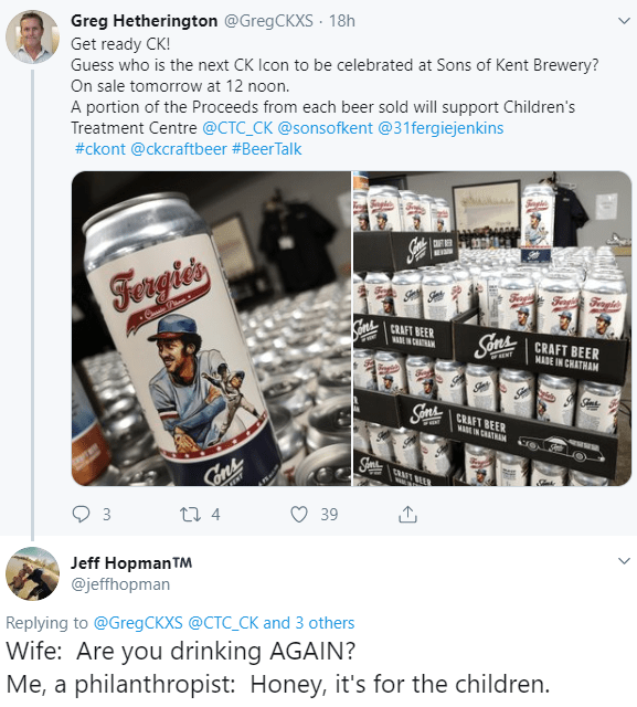 Beer for Charity. r/WhitePeopleTwitter