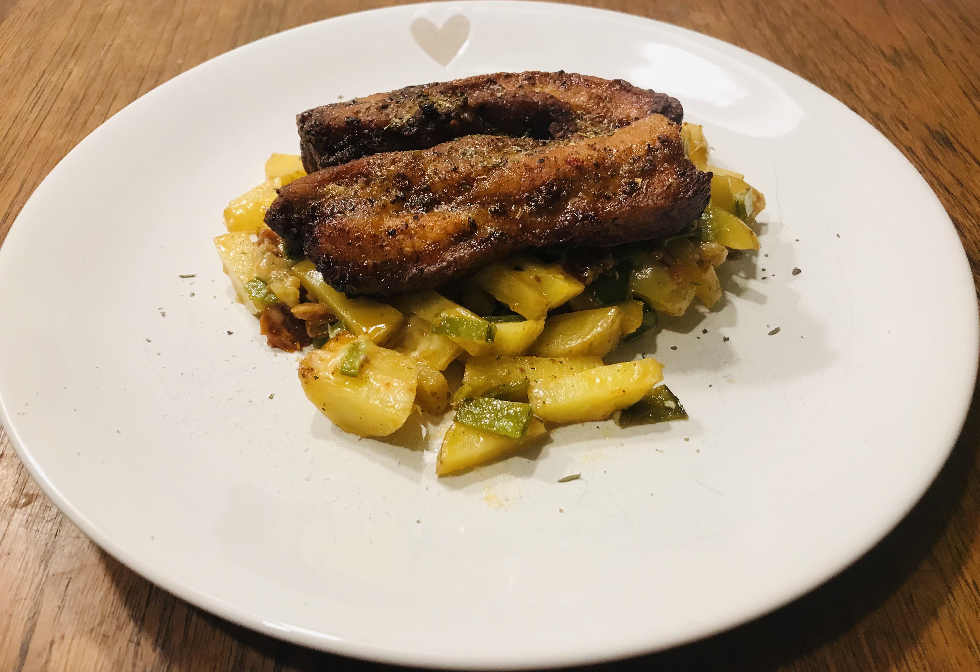 Maple Pork Belly & Potato Hash [homemade] r/food