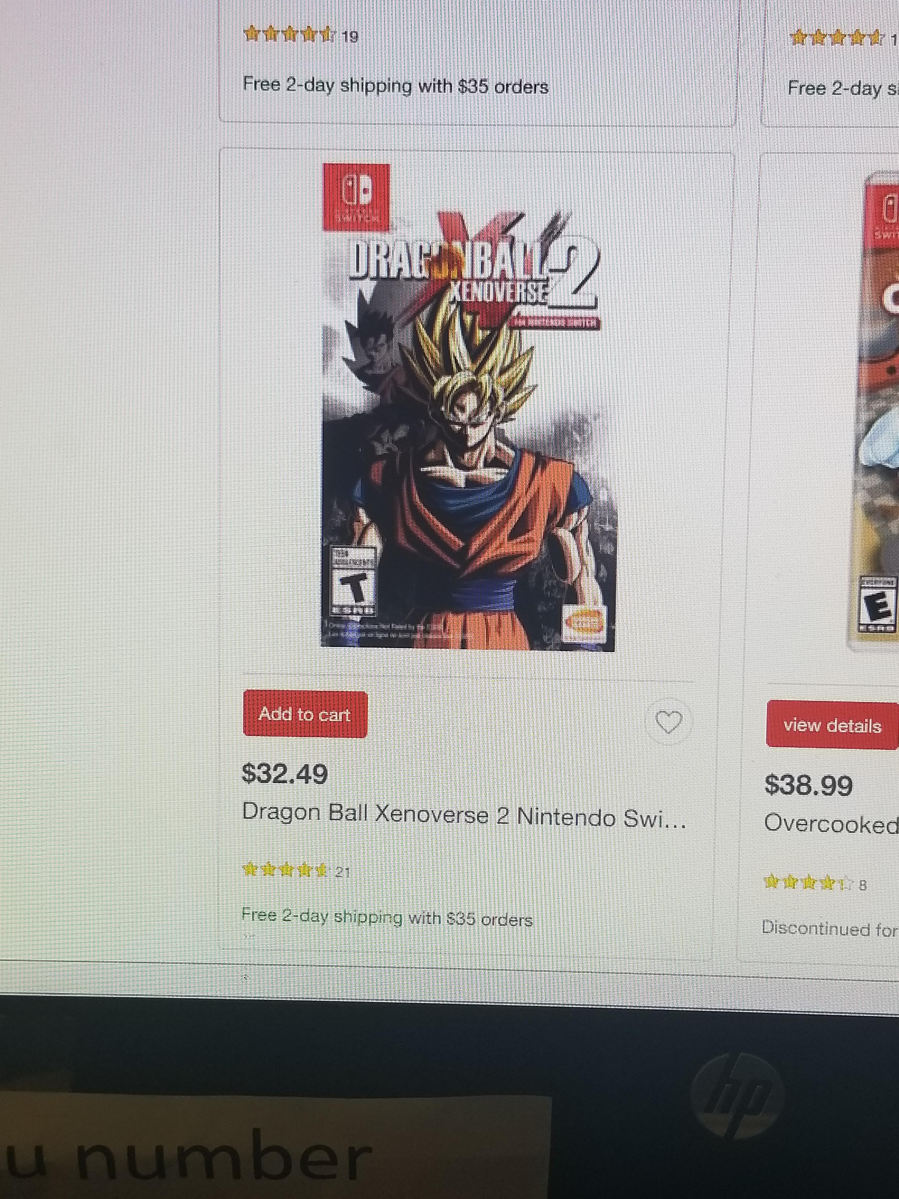 Dragon Ball Xenoverse 2 Gamestop Switch