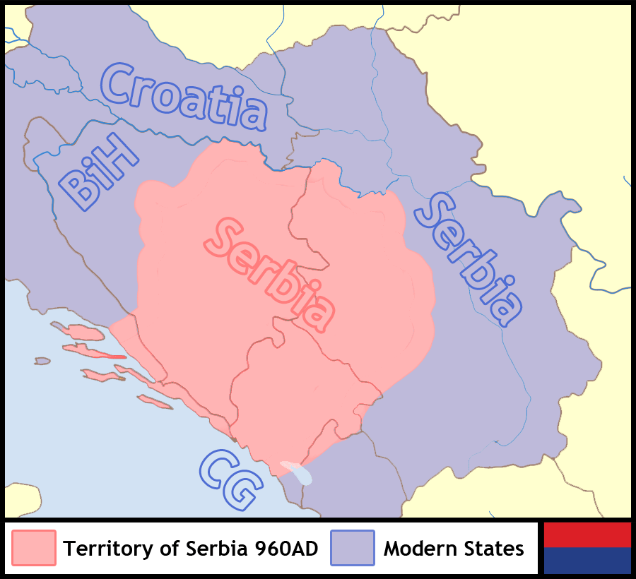 Serbia's territory shift in 1000 years r/MapPorn