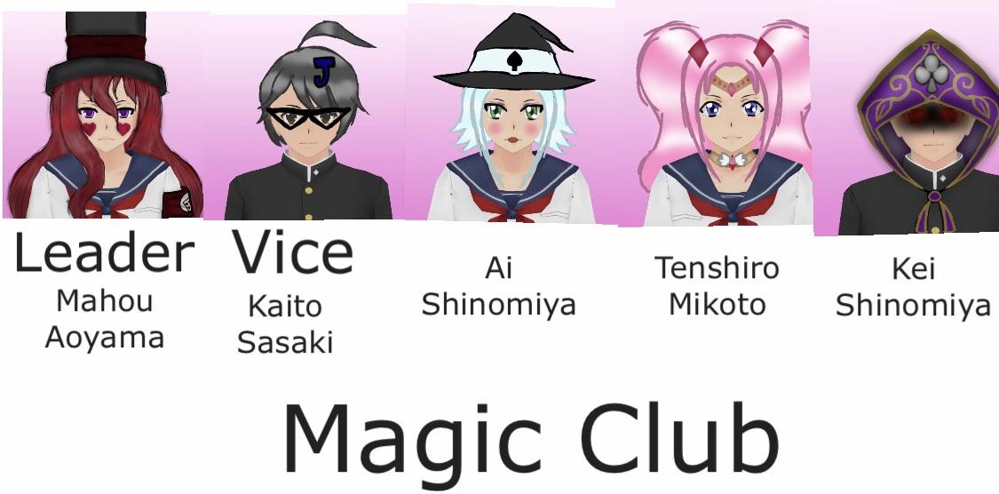 My fanmade Yan Sim club The Magic Club r/yandere_simulator