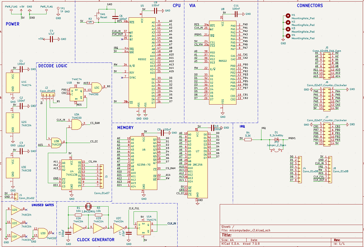 Review my 6502 computer schematic : r/beneater