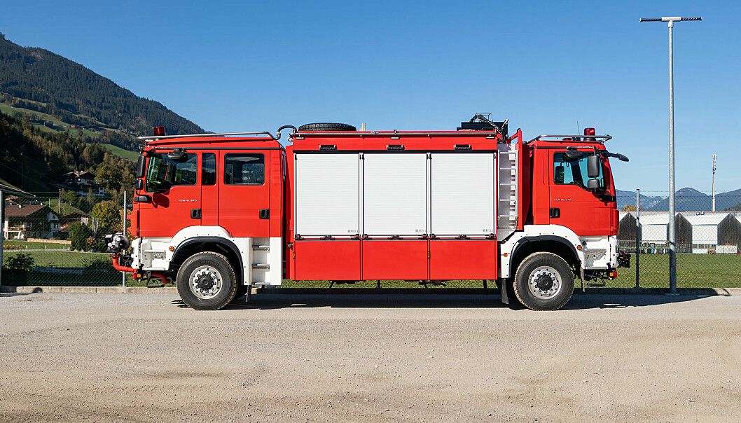 EMPL converted MAN TGM twin cab fire engine. made for situations where