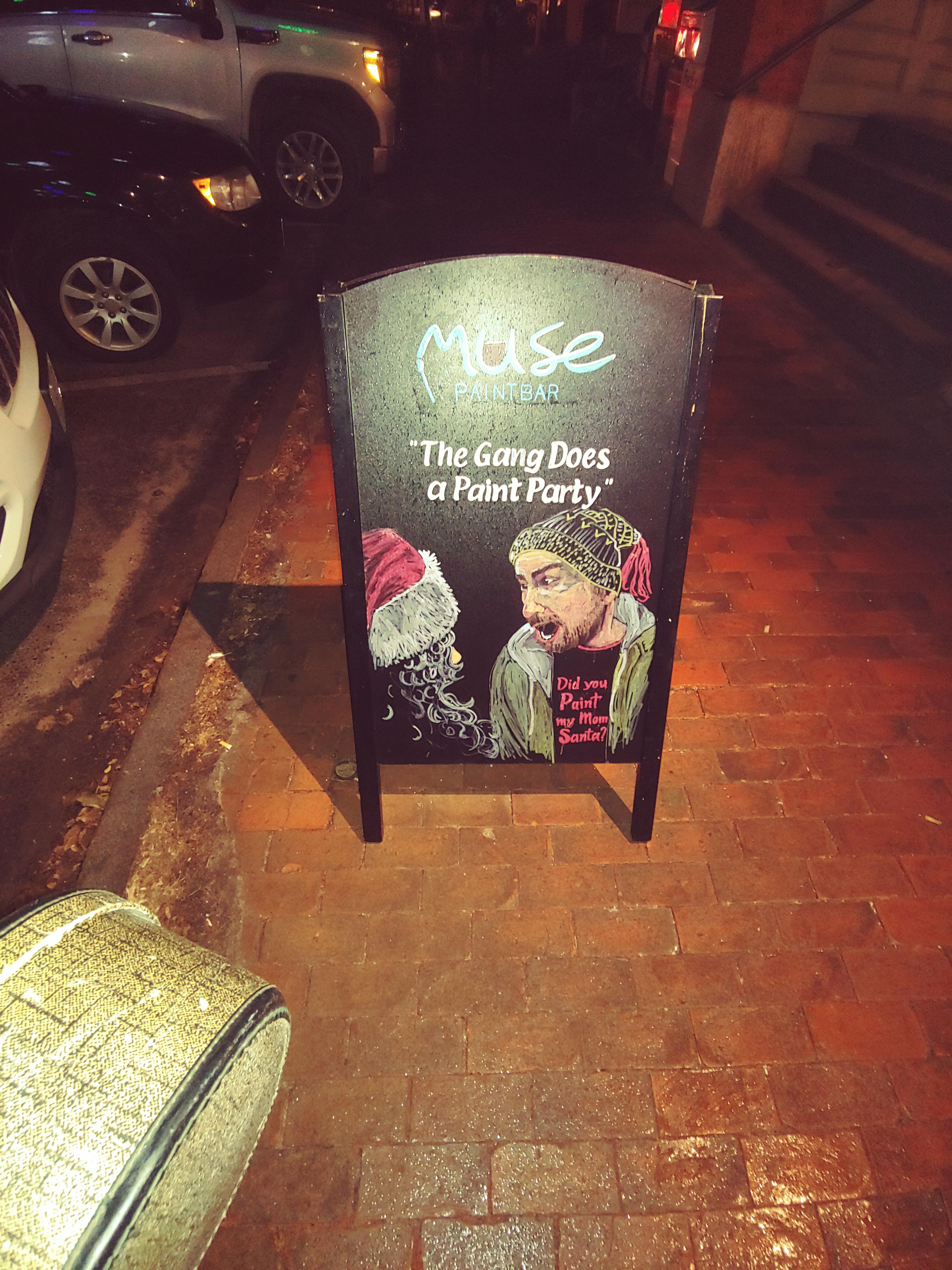 Spotted outside of Muse paint bar in Portland, Maine. It blew away