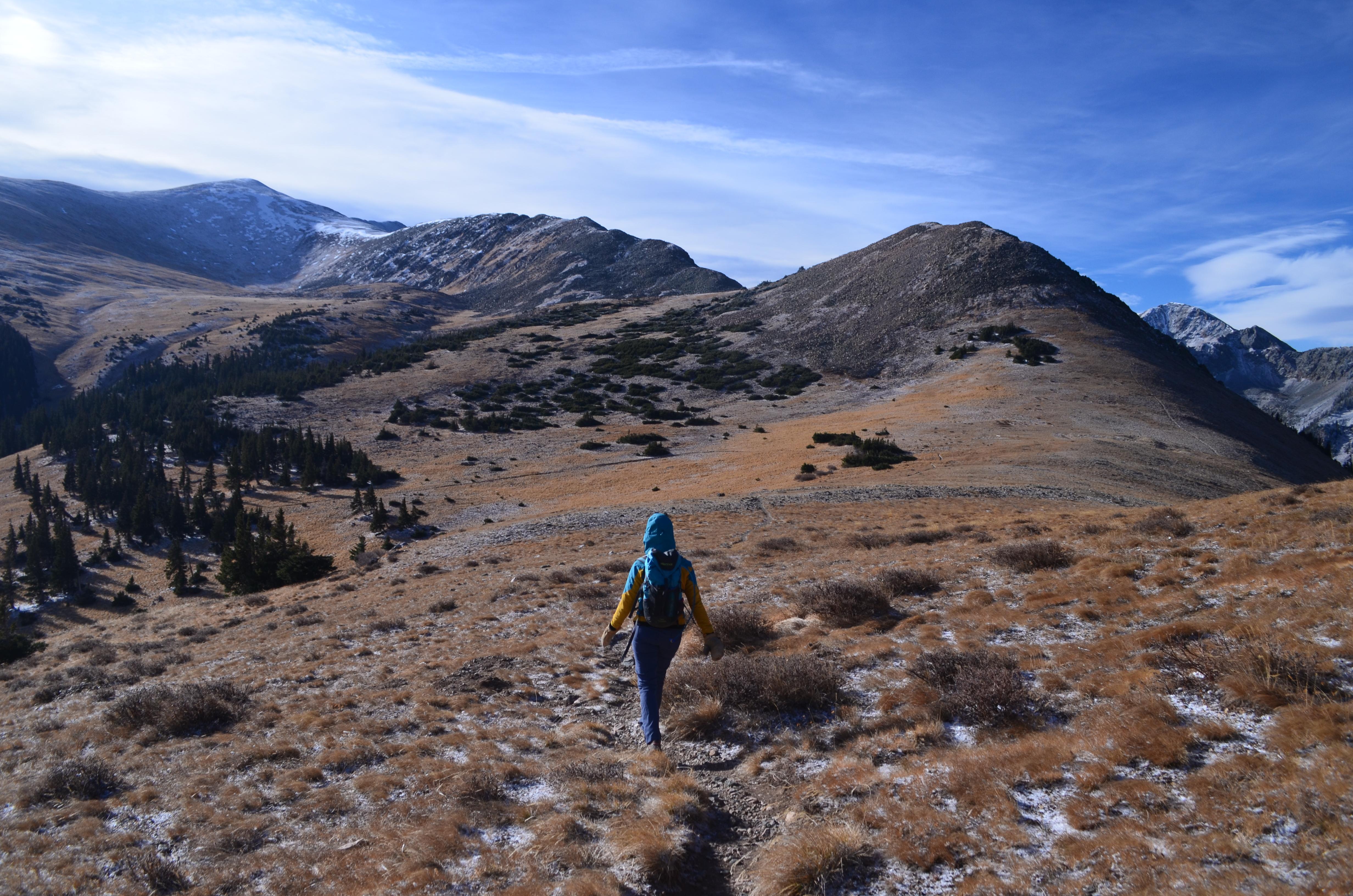 Getting our first views in Wheeler Peak Wilderness, New Mexico. r