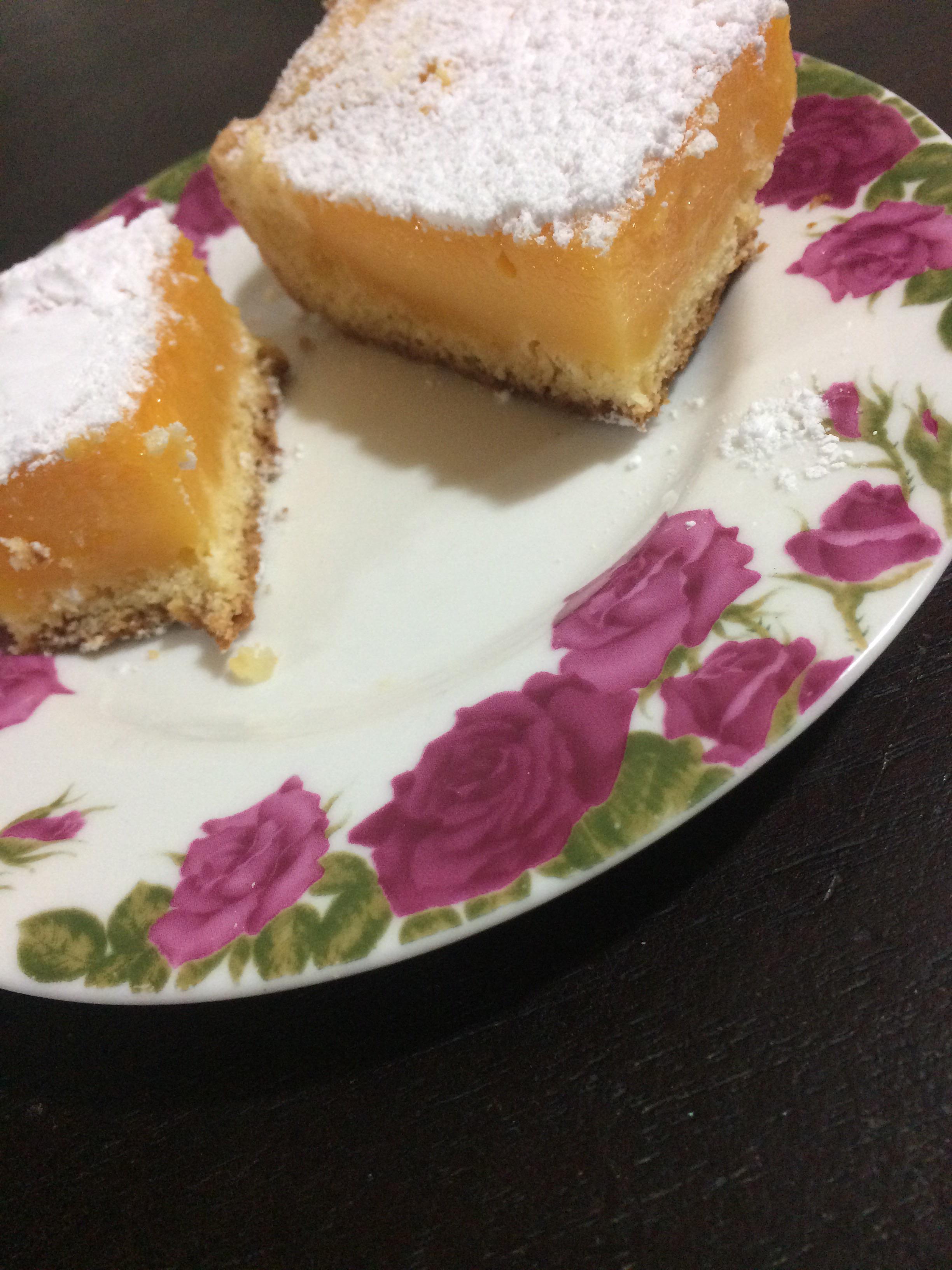 Tried Orange bars !!! Lemon bars but orange r/Old_Recipes