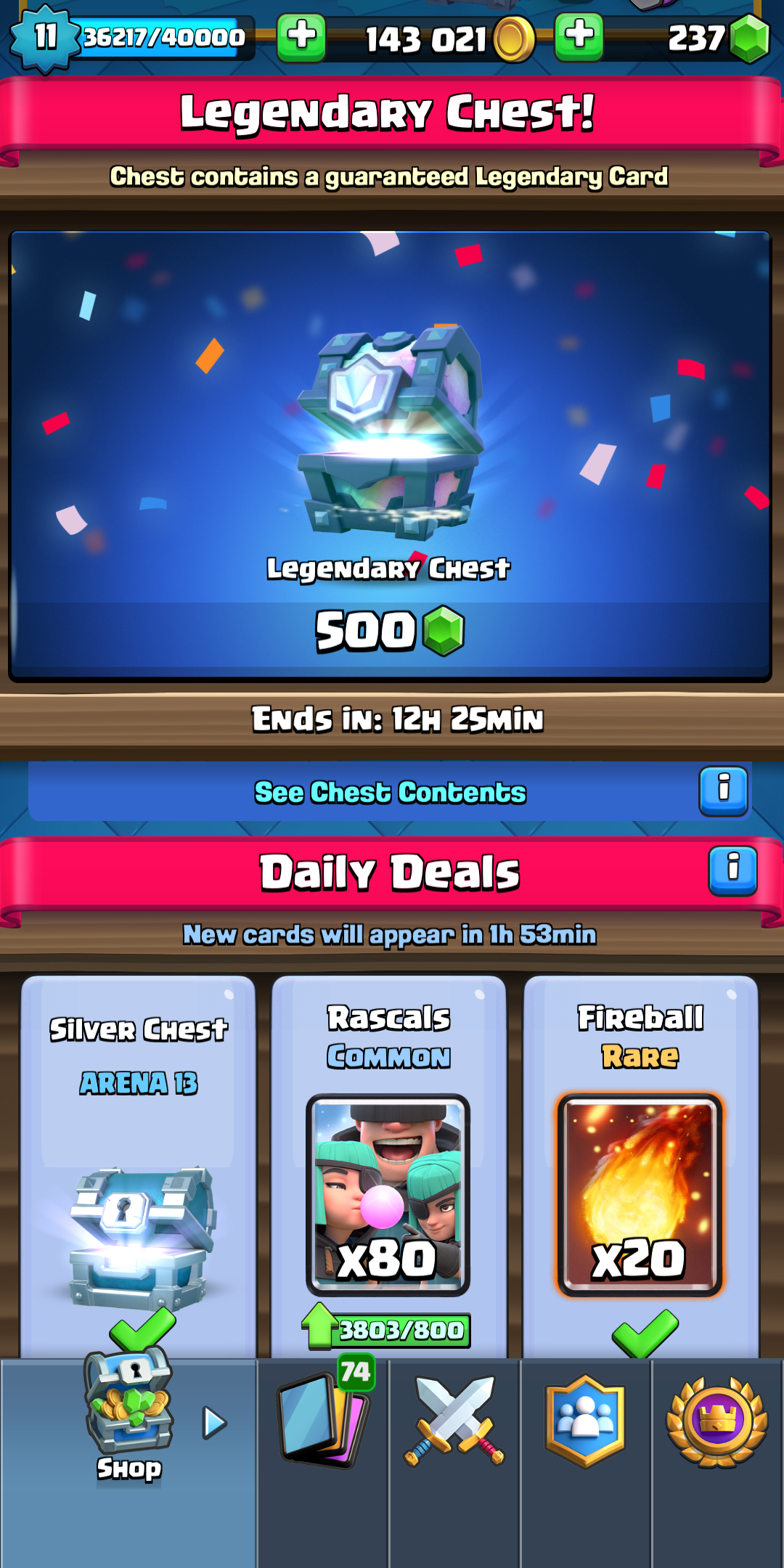 Supercell, 500 gems legendarny chest should be cheaper, we have better