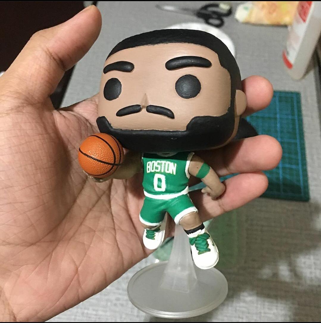 Jayson Tatum Custom Funko Pop!! Created by artquirk.ph on Instagram