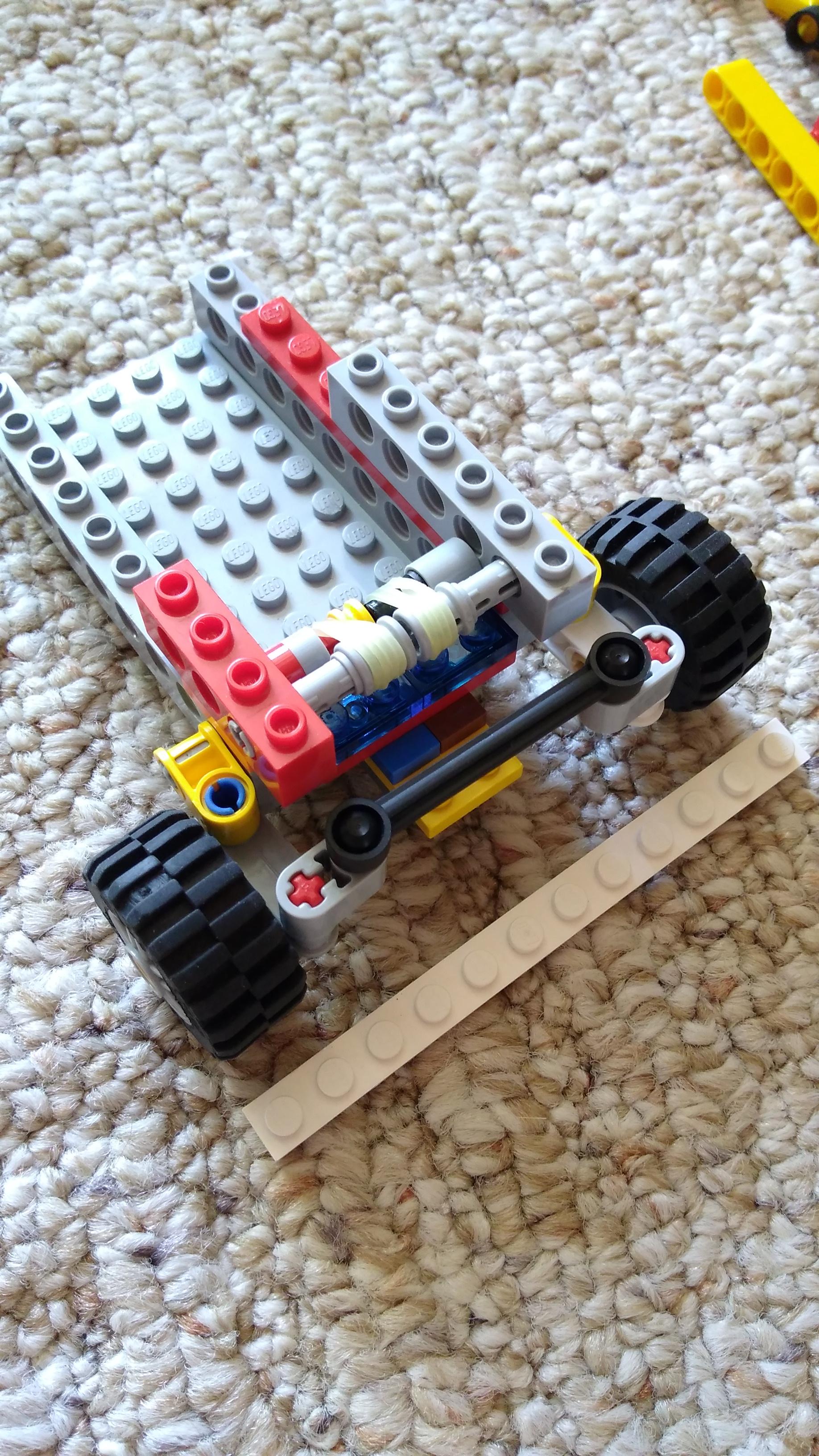Suspension and steering, only 12 studs wide! r/lego