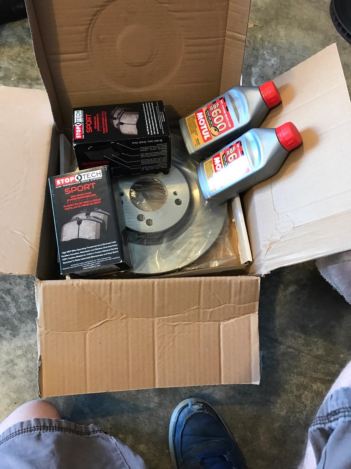 Finally got around to getting my brakes done. No more anemic braking