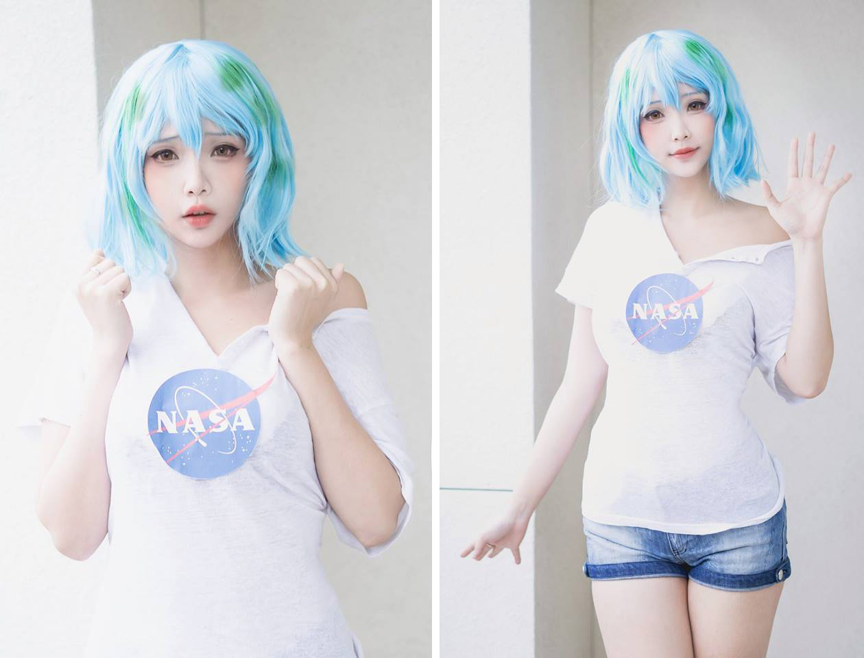 Earth-chan cosplay by Hanna Bunny : Earthchan