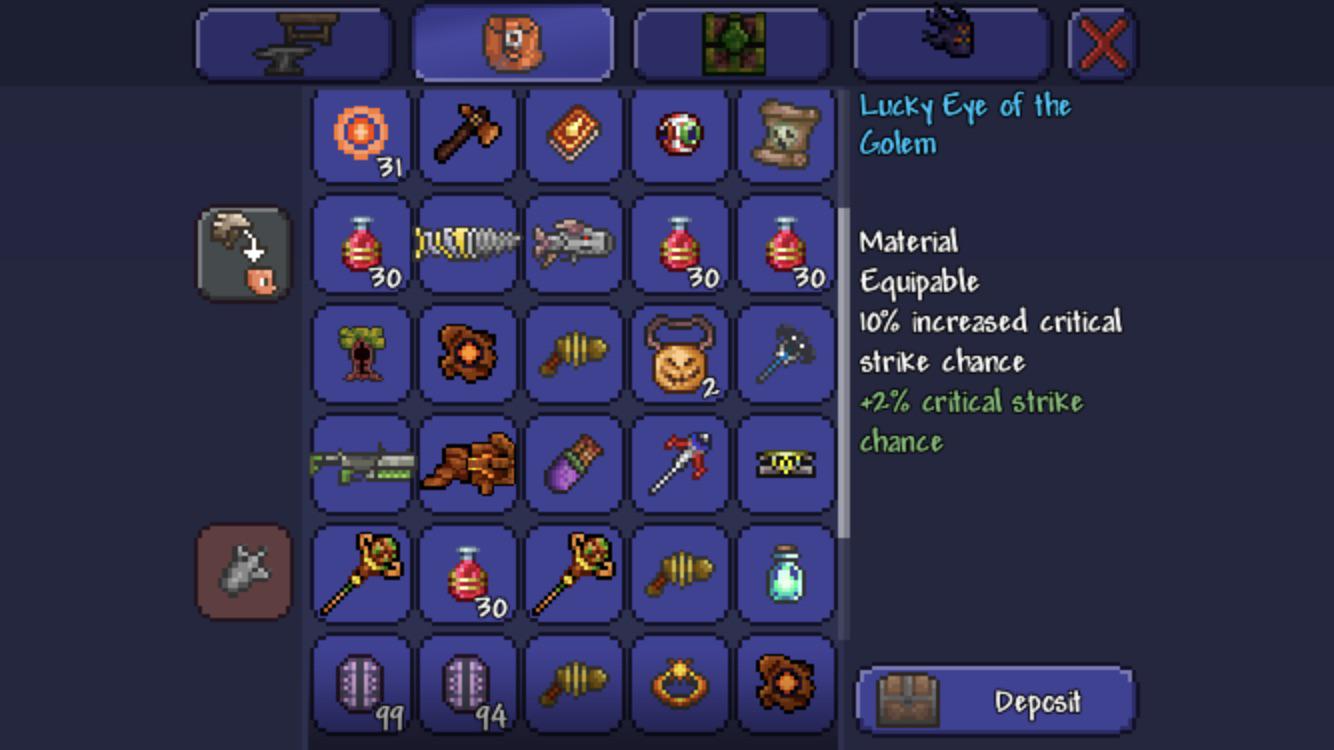 For some reason the golem isn’t dropping me a picksaw. I need a picksaw