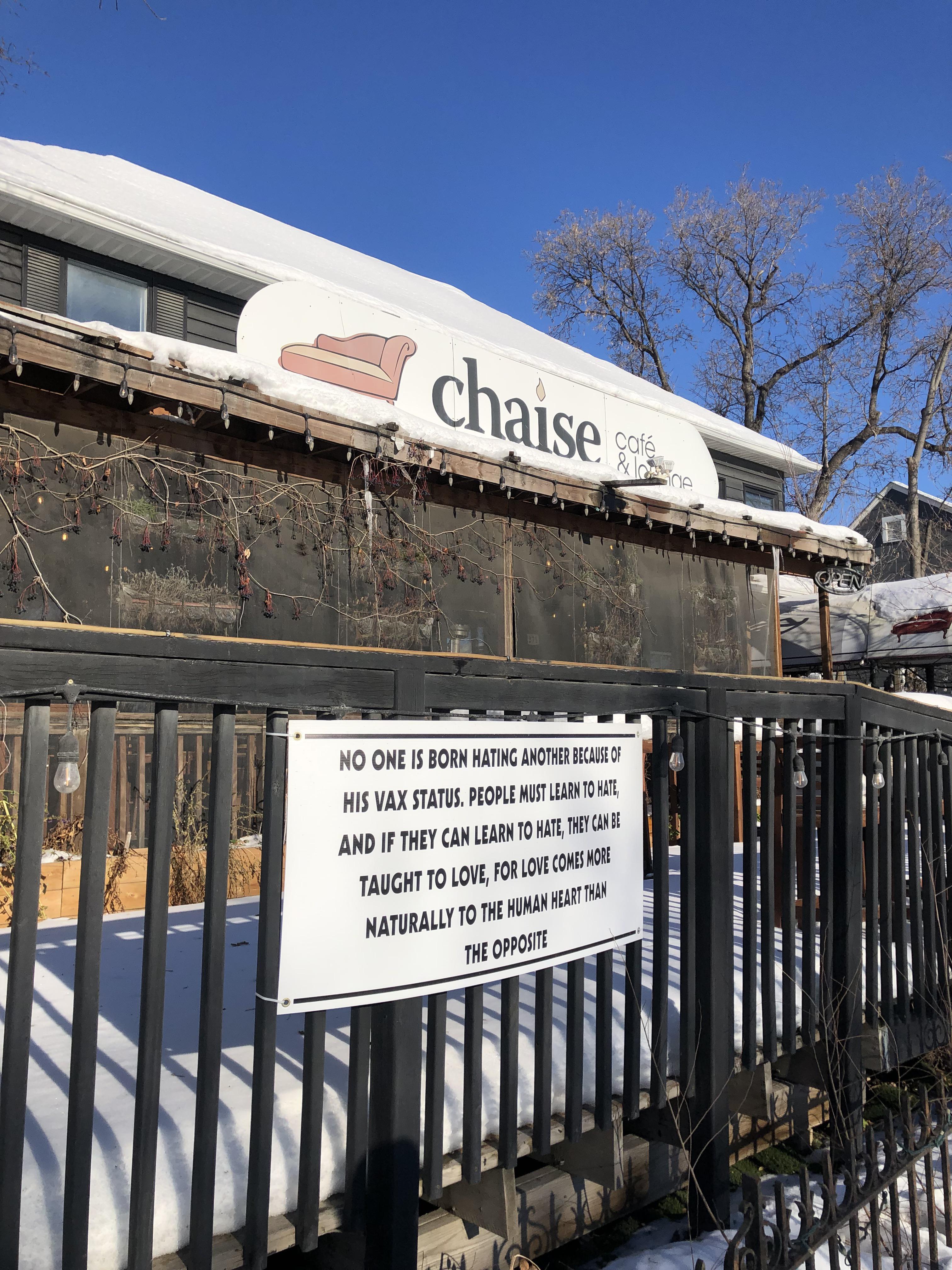 Spotted at the infamous Chaise Lounge. r/Winnipeg