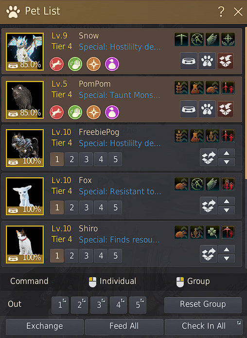 Black Desert Online Finally after 3 years as a F2P player, full T4 pets