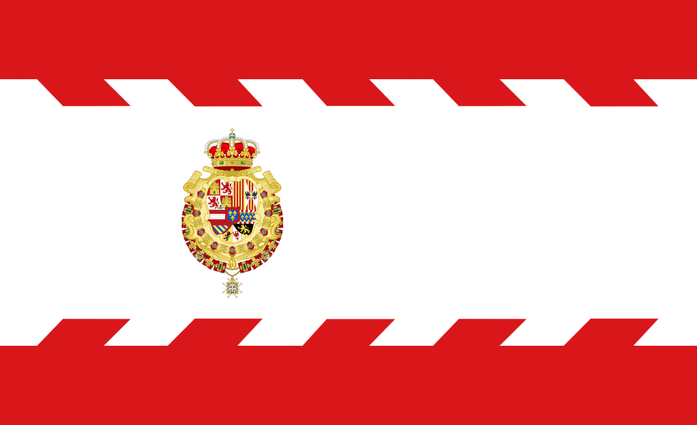Flag of the Spanish Empire during Philip V's reign in the style of