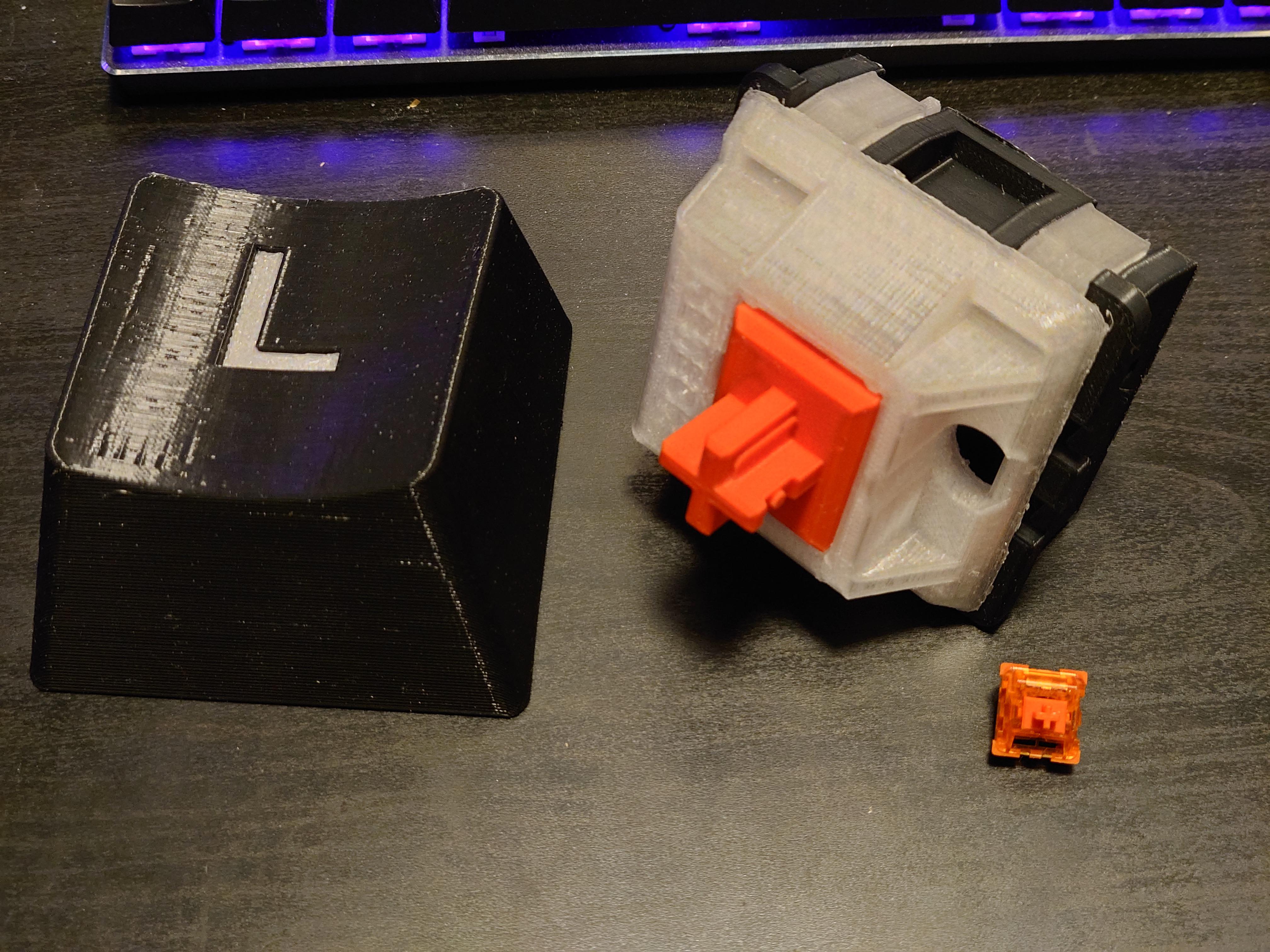 I 3D printed a giant red switch r/MechanicalKeyboards