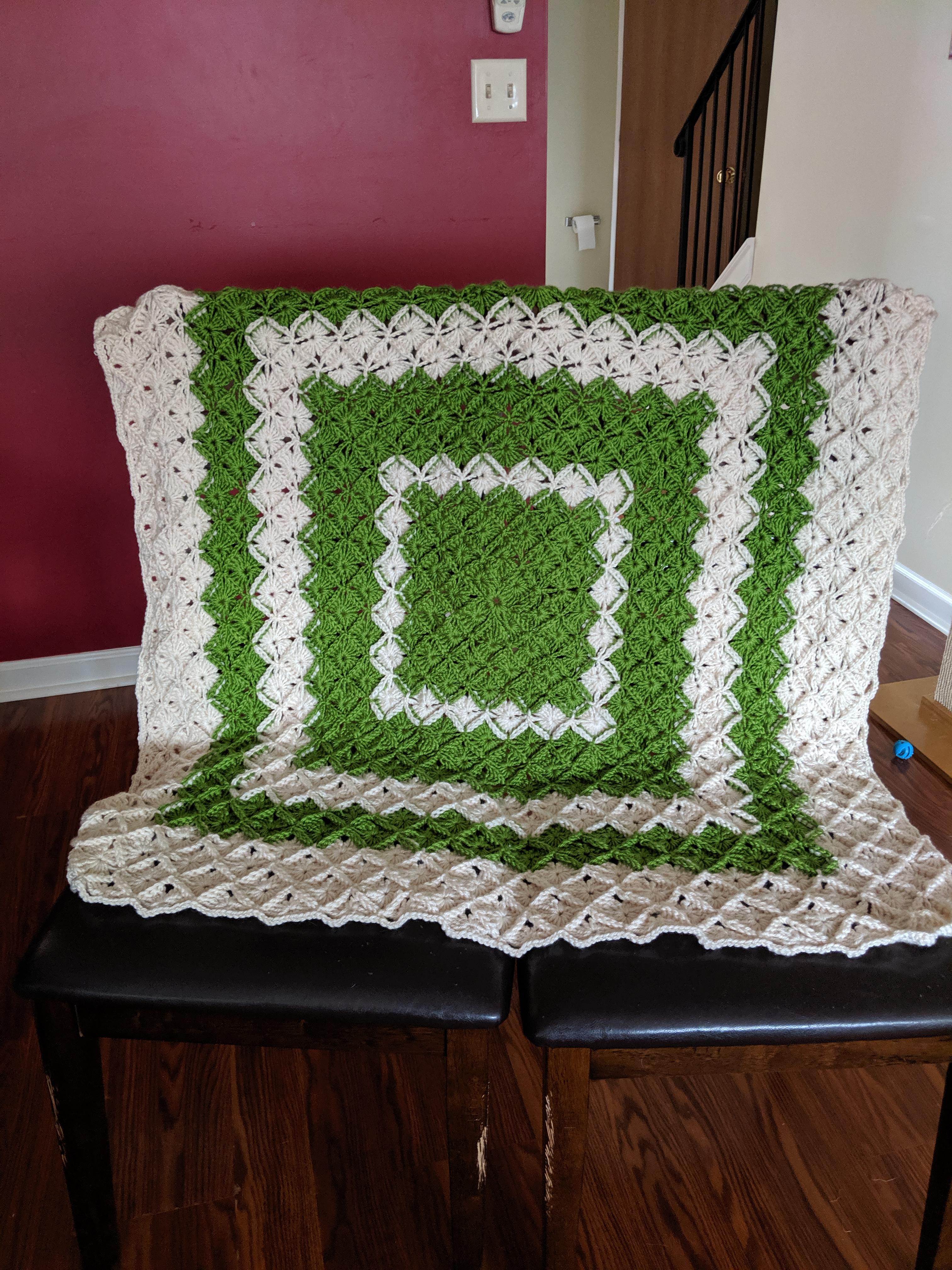 A baby blanket I just finished r/crochet