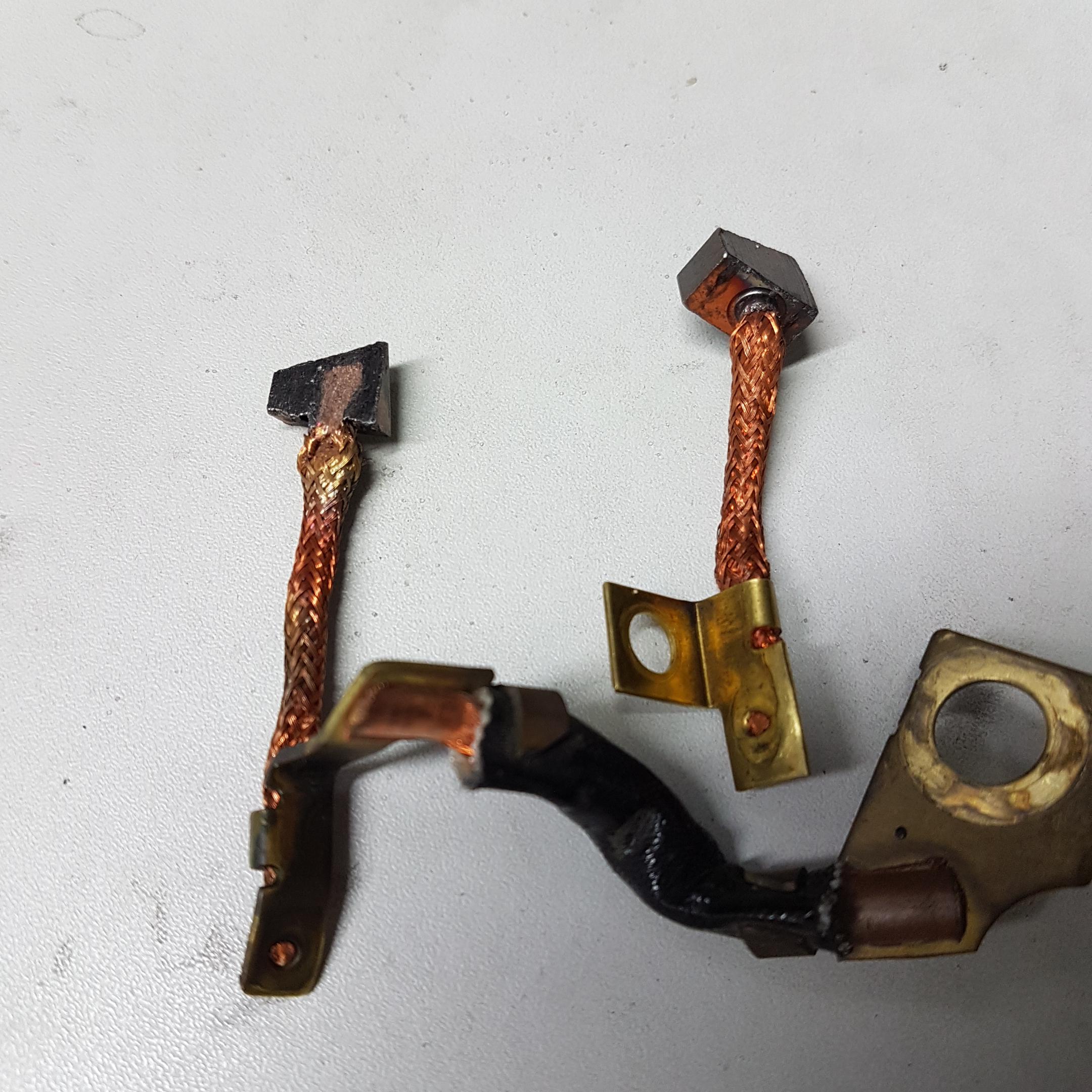 The Brushes from my starter motor r/Wellworn