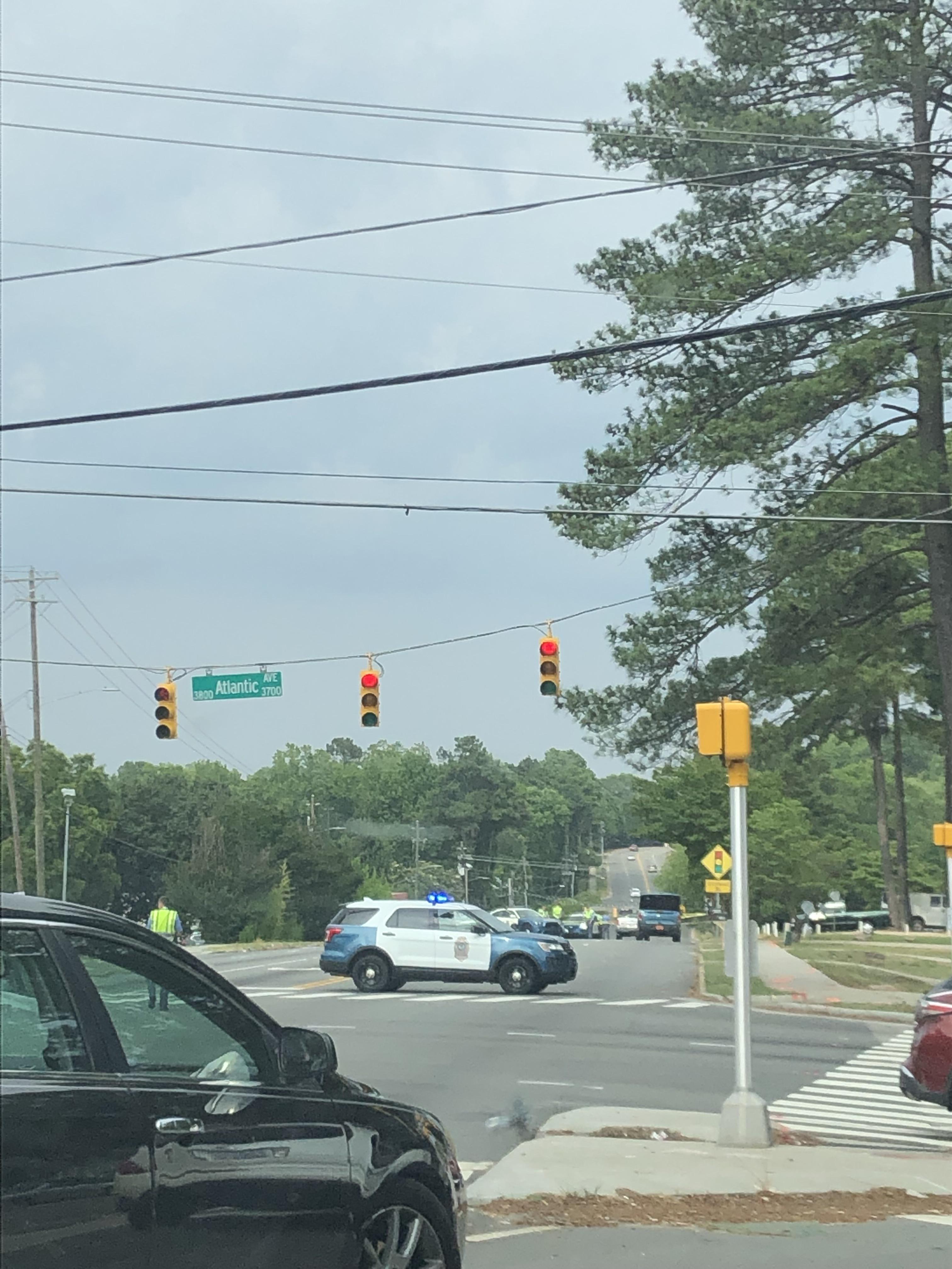 Intersection of Atlantic and New Hope Church Rd completely closed down