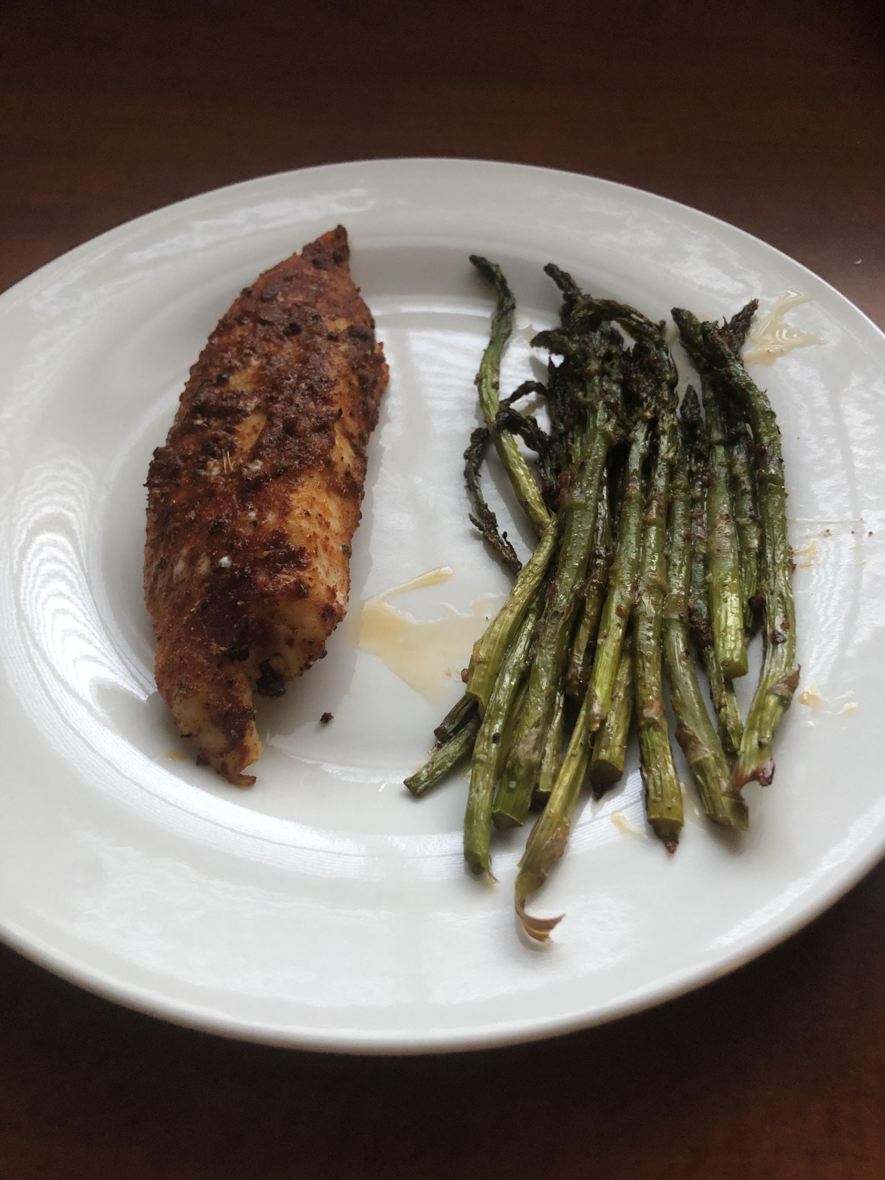 Oven baked tilapia and asparagus tonightsdinner