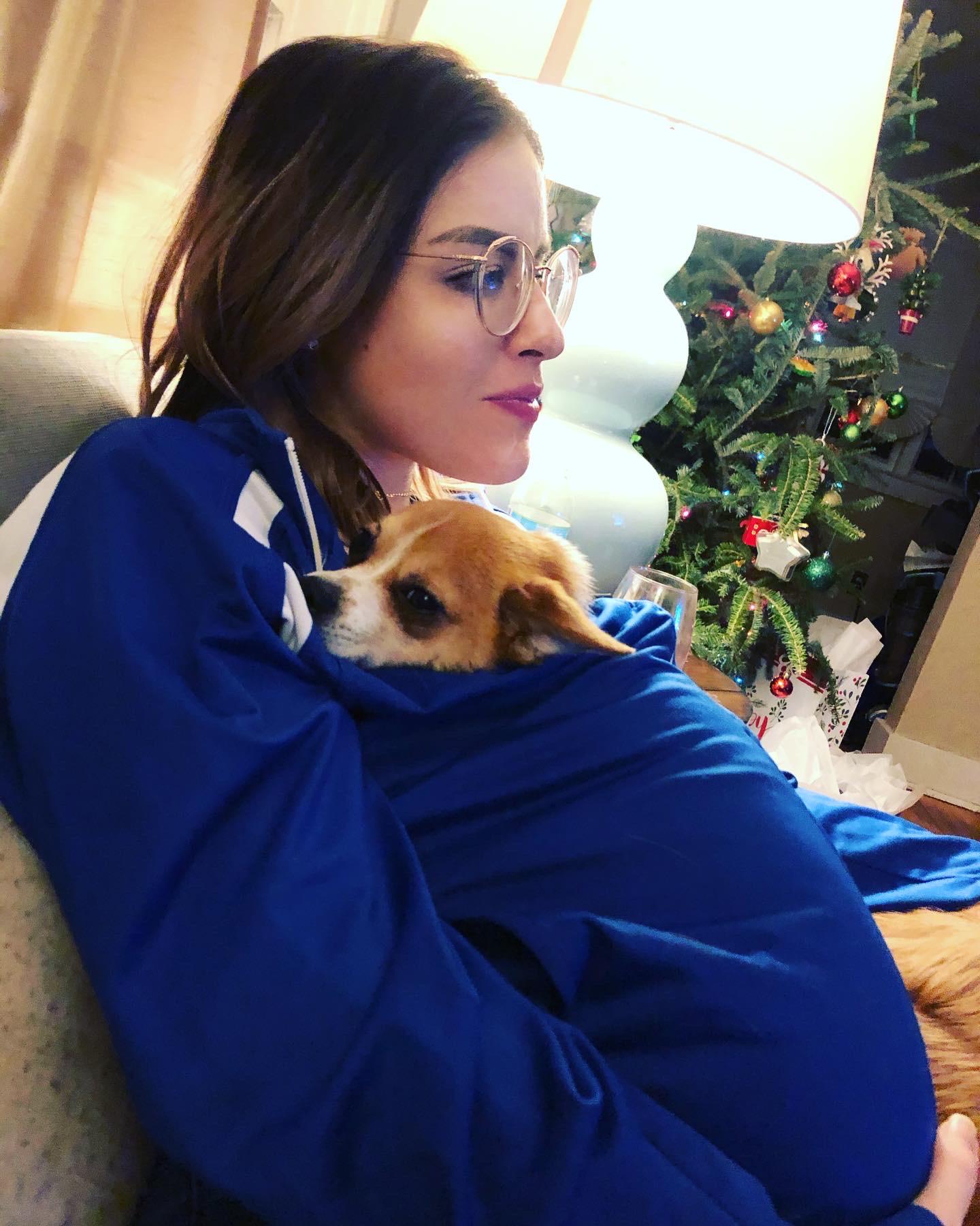 Usually my dog sleeps under my blanket on the couch. I got hot tonight