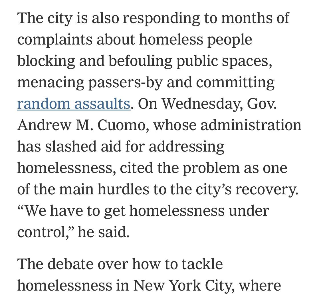 “Why does New York City have so many people experiencing homelessness
