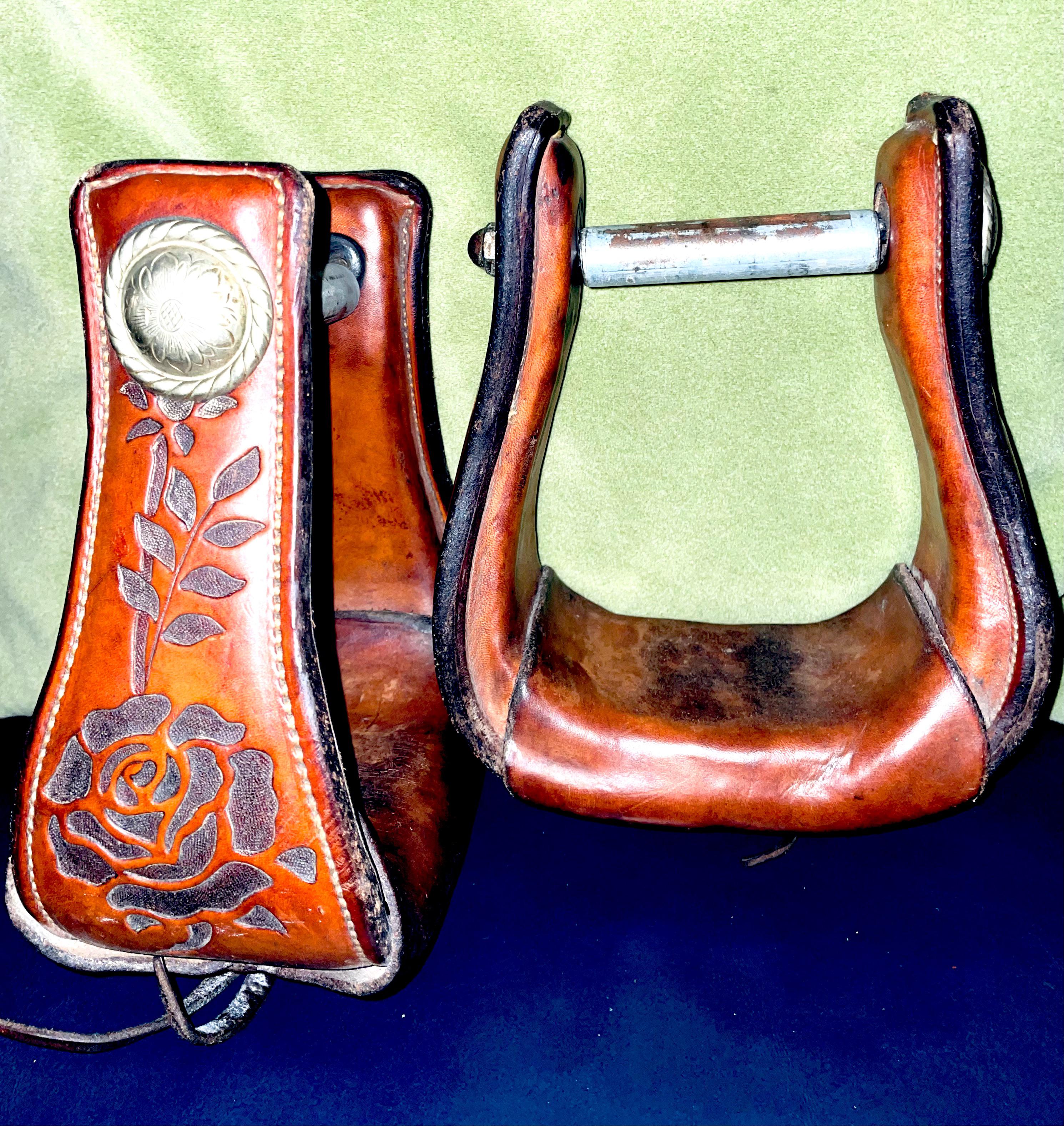 Handcrafted Leather Horse Stirrups Thrifted 30 USD r/ThriftStoreHauls
