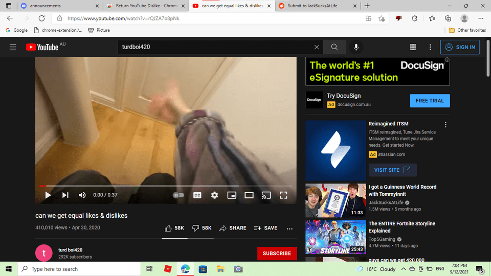 Jack There is a Chrome Extension That Brings Back Youtube Dislikes