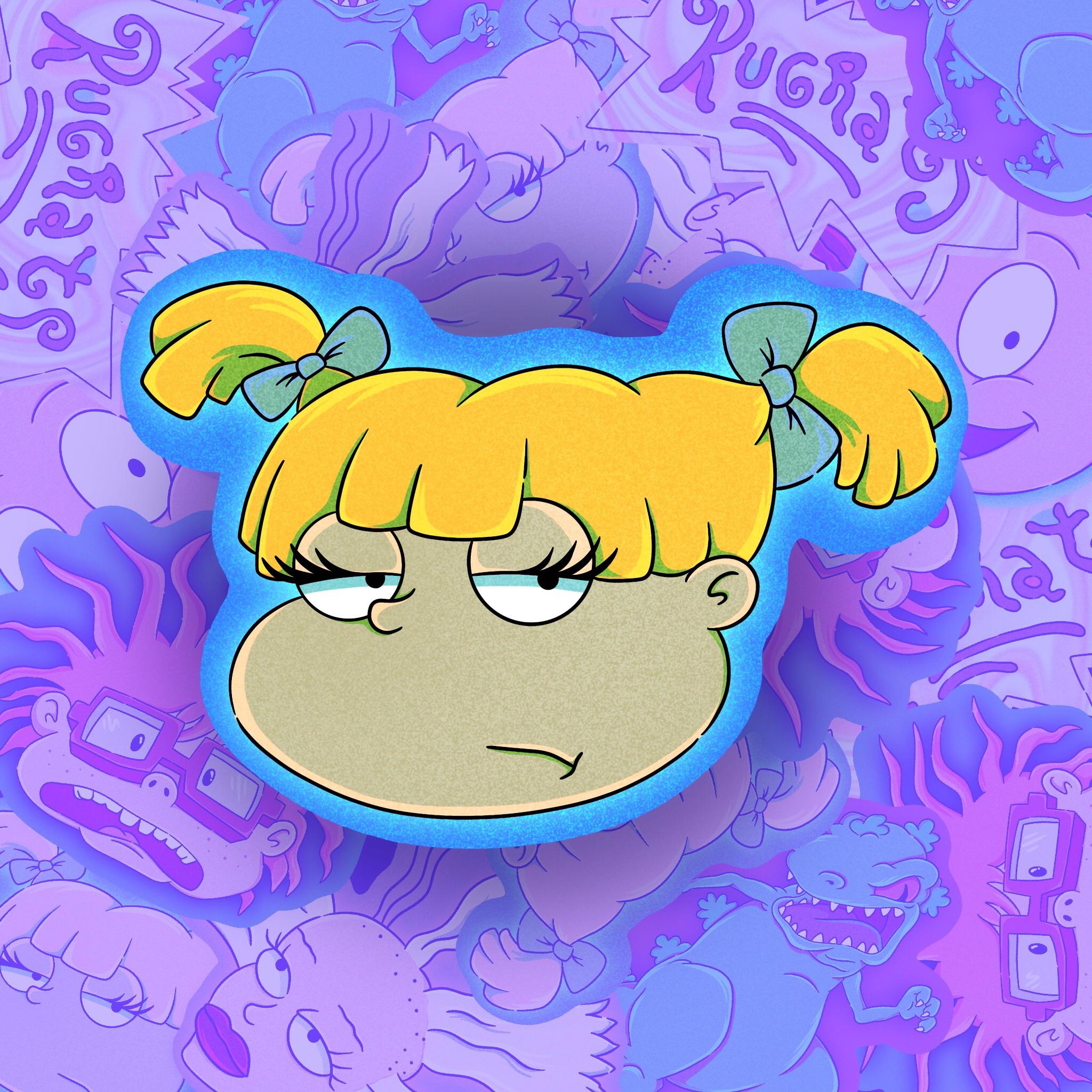 I created a Rugrats 6 sticker pack, and I think the Angelica design is
